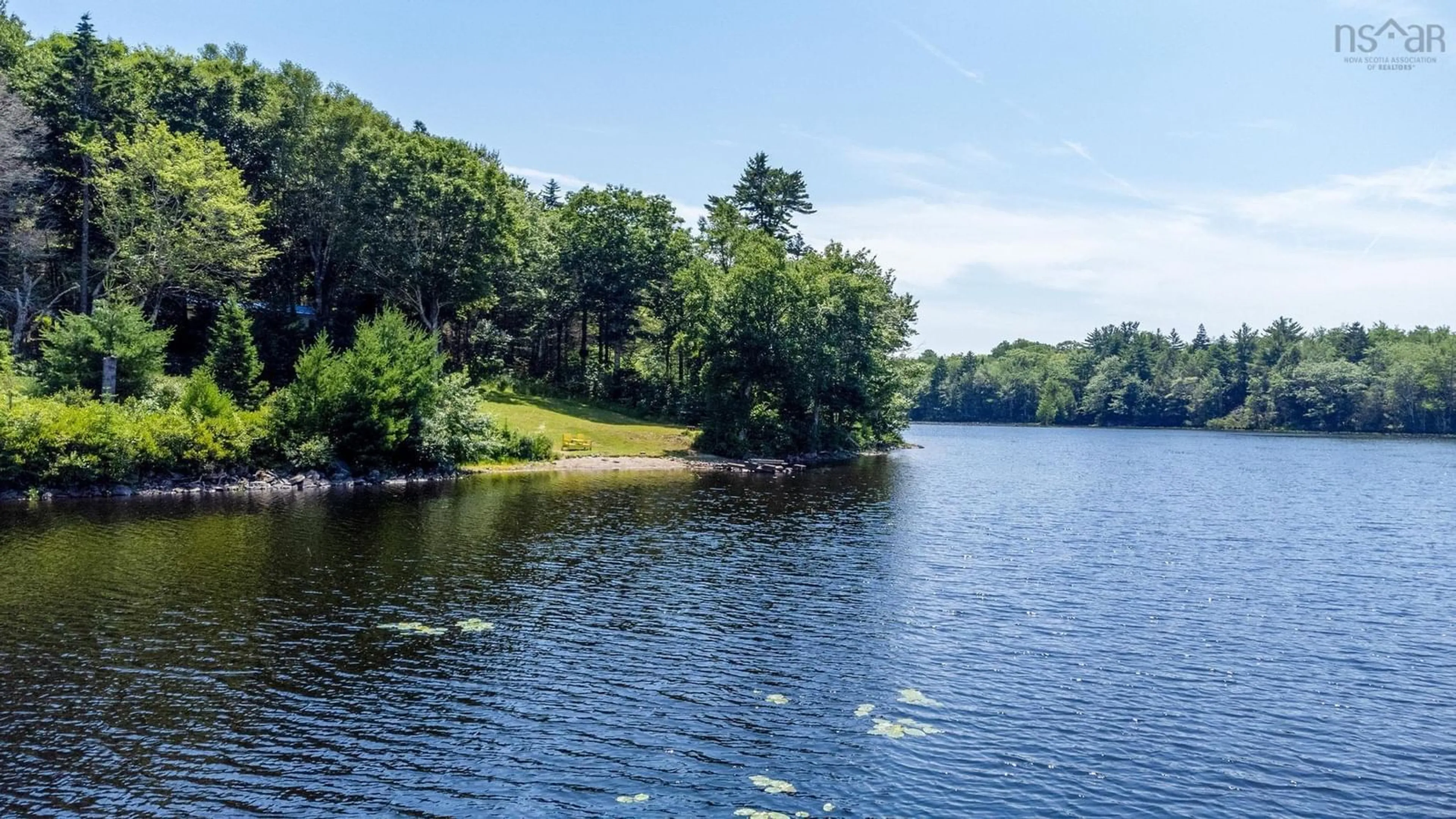 A pic from outside/outdoor area/front of a property/back of a property/a pic from drone, water/lake/river/ocean view for 83 Cottage Rd, Forest Glen Nova Scotia B0W 1L0