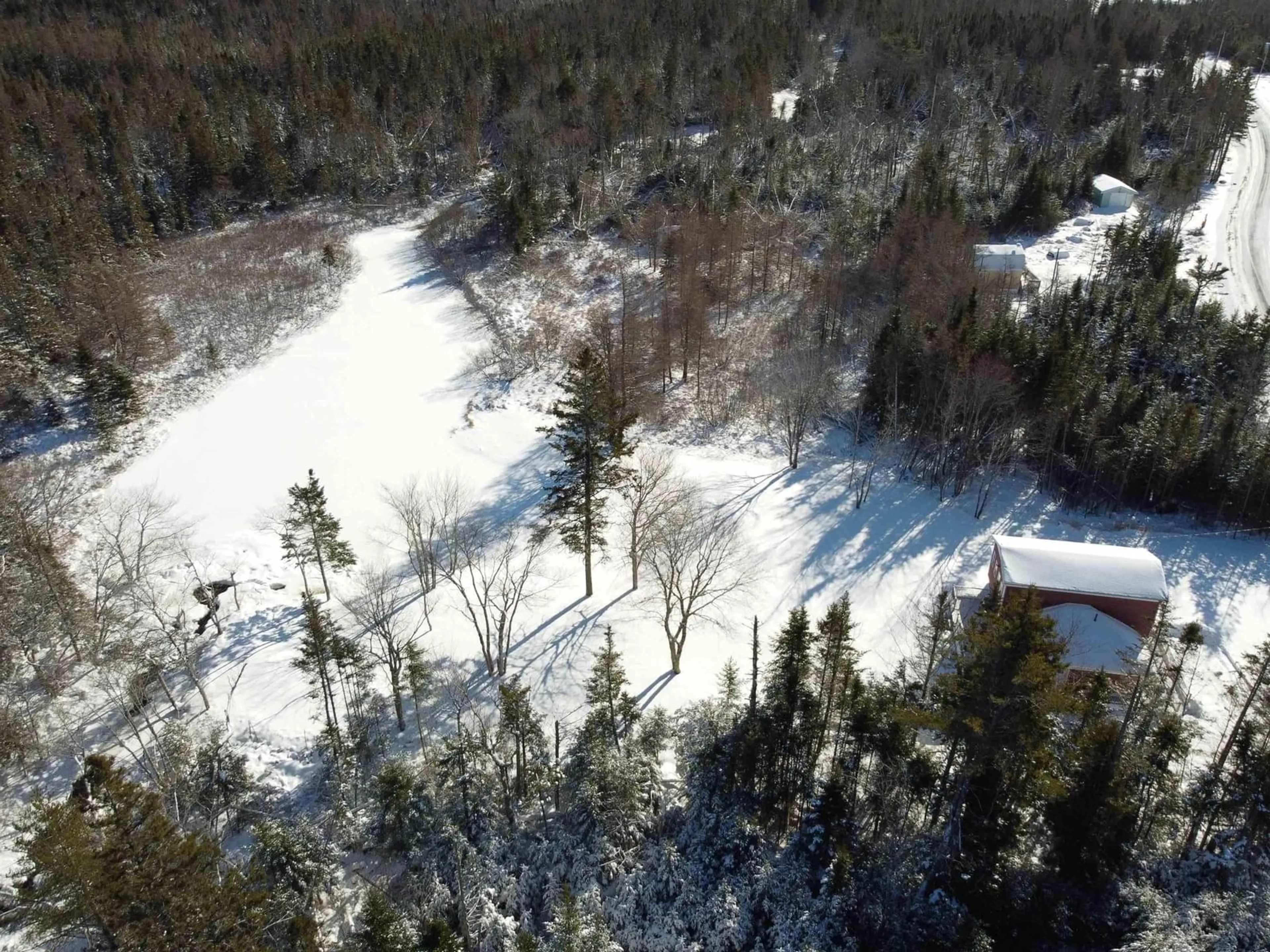 A pic from outside/outdoor area/front of a property/back of a property/a pic from drone, forest/trees view for 1988 New Chester Rd, New Chester Nova Scotia B0J 2K0