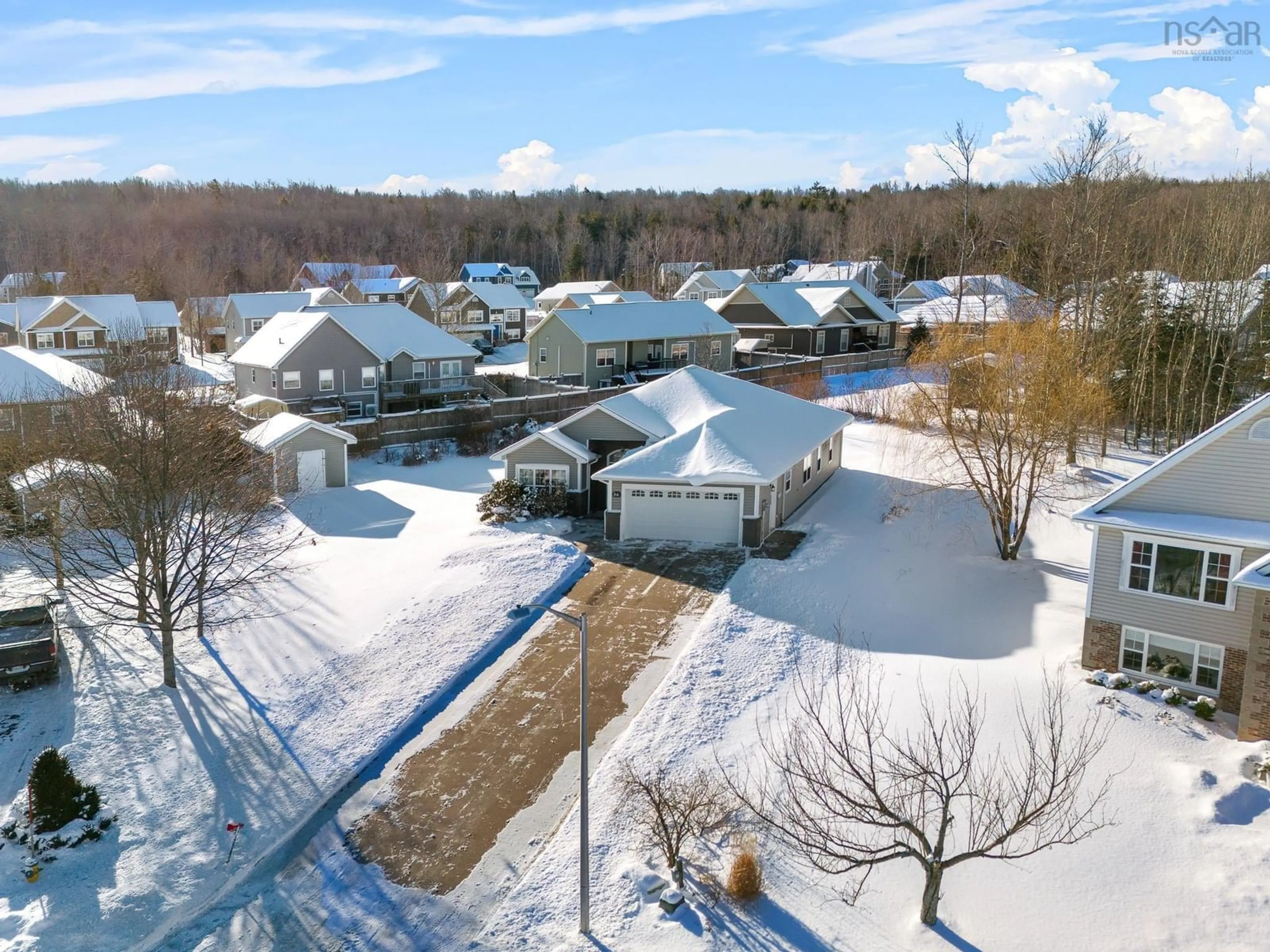 A pic from outside/outdoor area/front of a property/back of a property/a pic from drone, mountain view for 56 Dalhousie Ave, Kentville Nova Scotia B4N 5E5