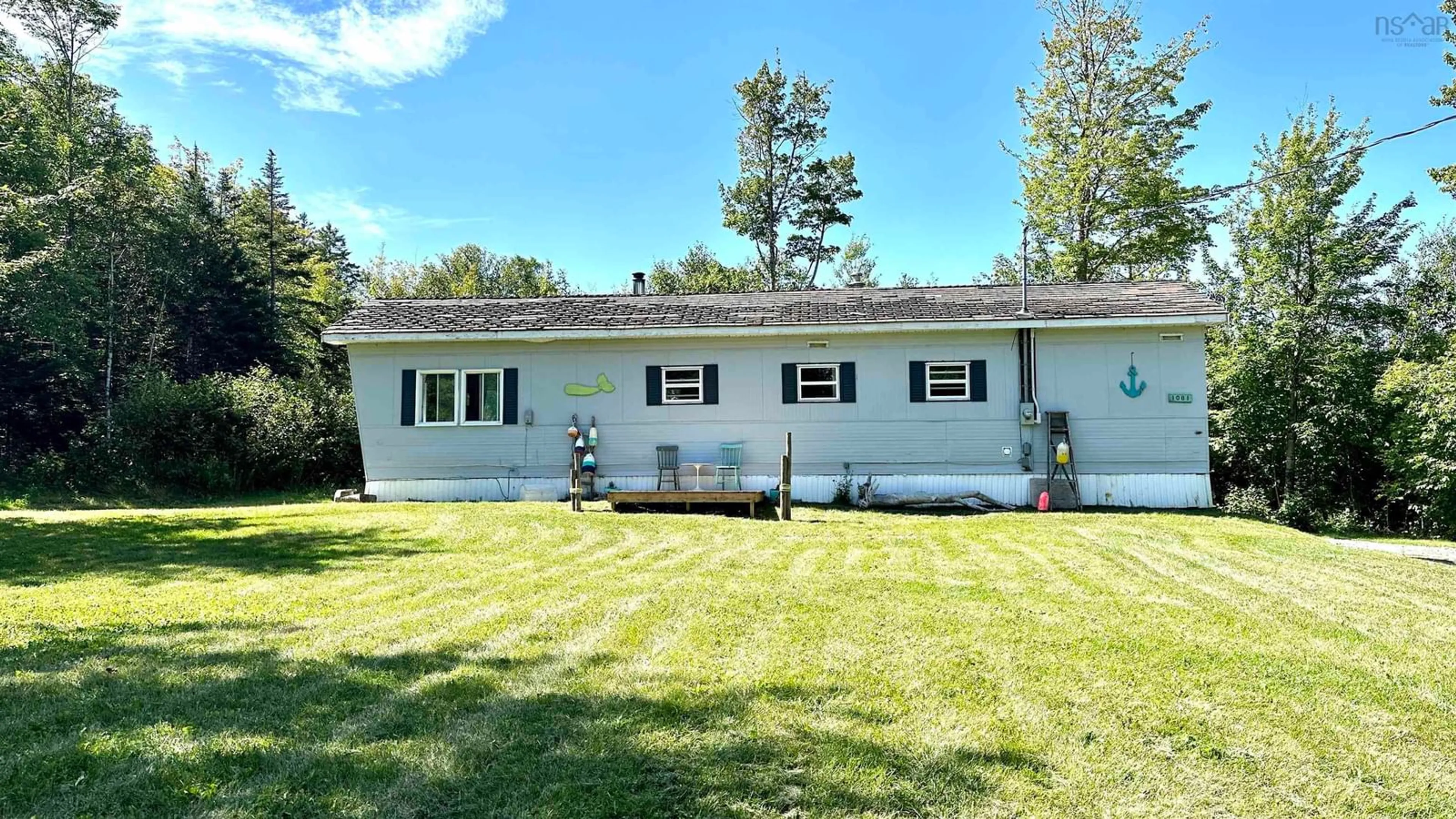 Home with vinyl exterior material, water/lake/river/ocean view for 1081 Canada Creek Rd, Black Rock Nova Scotia B0P 1V0