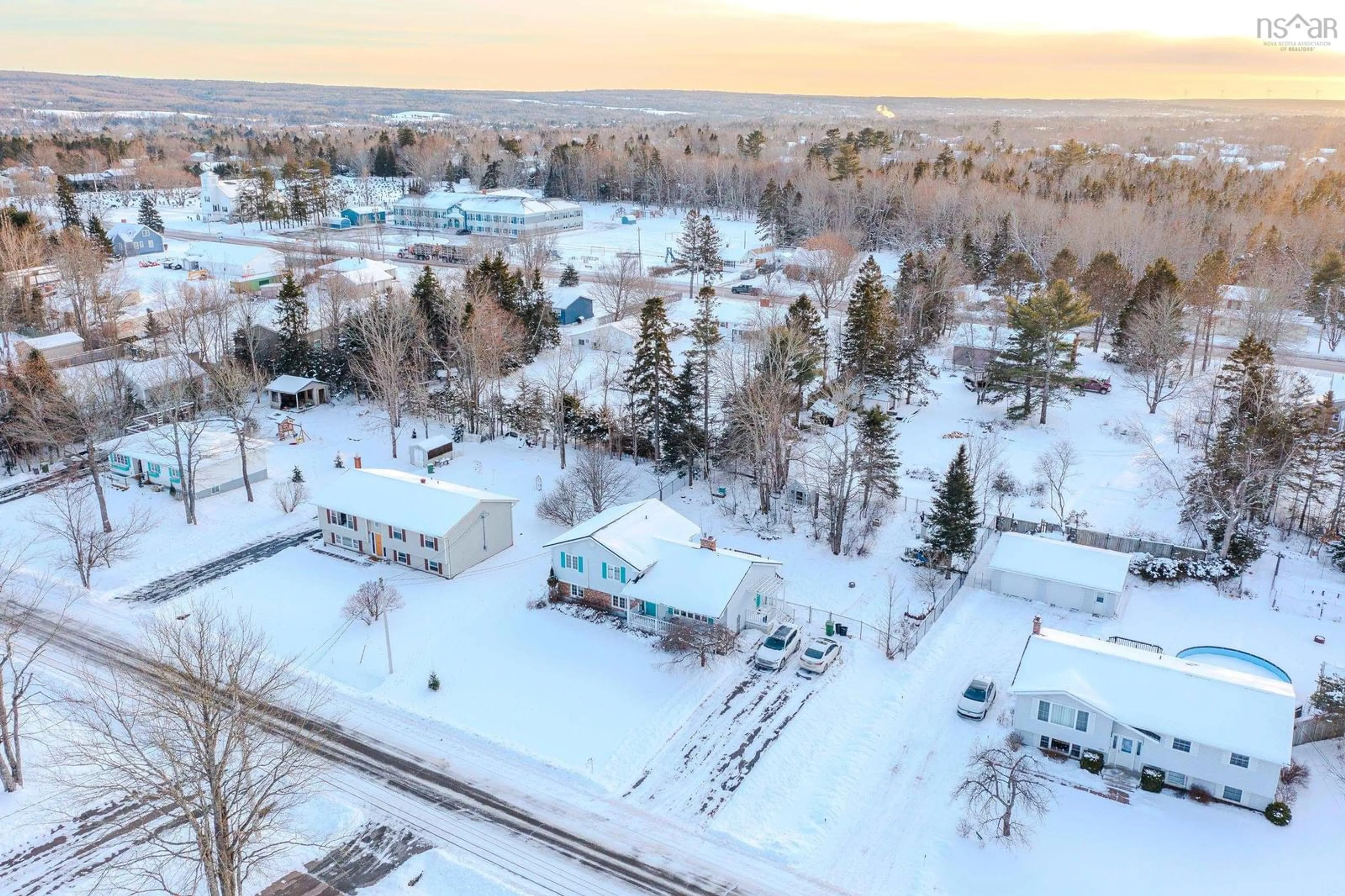 A pic from outside/outdoor area/front of a property/back of a property/a pic from drone, street for 119 Terrabella Ln, Valley Nova Scotia B6L 2W3