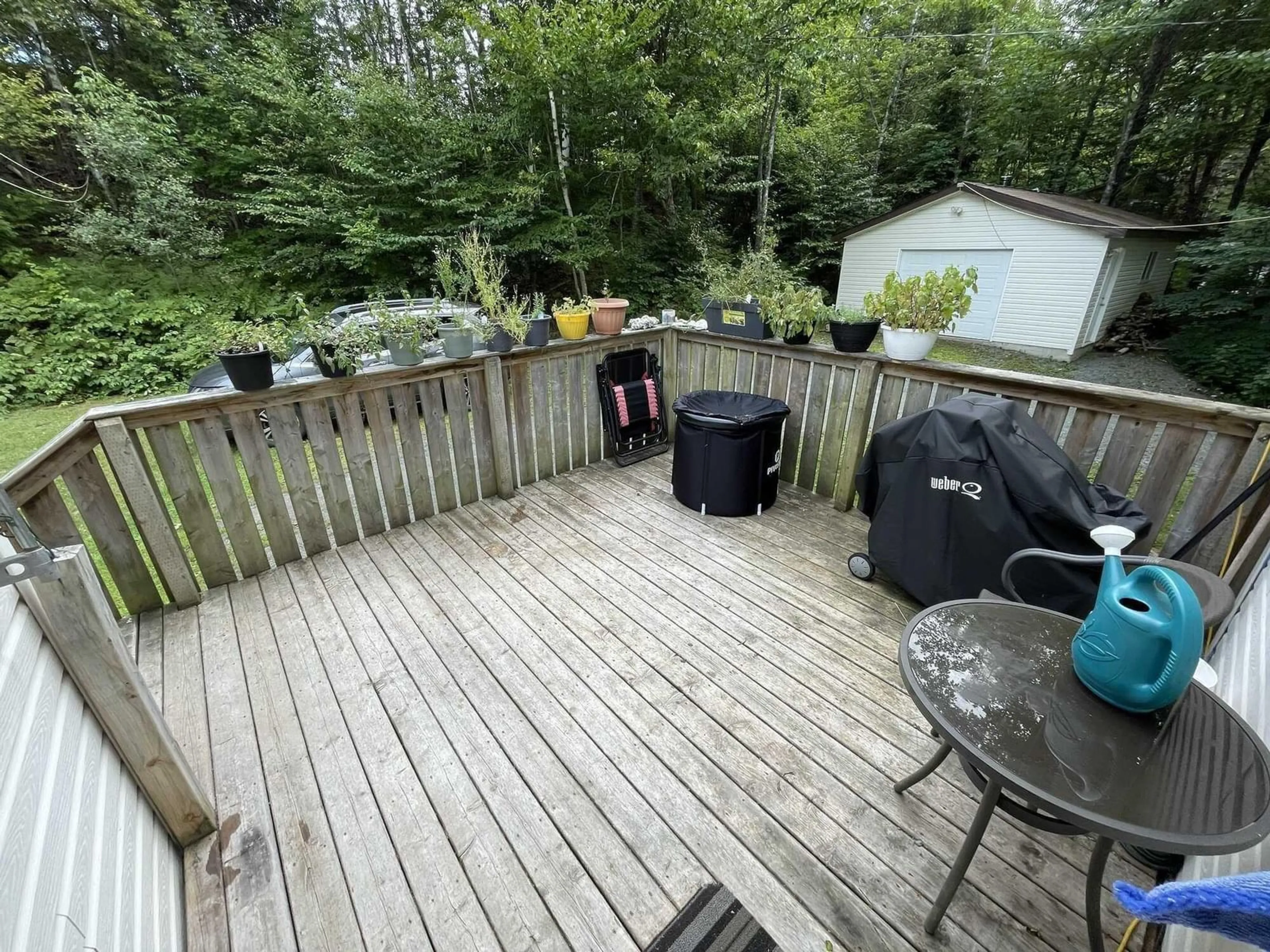 Patio, forest/trees view for 1268 Cloverville Rd, Antigonish Nova Scotia B2G 2K9