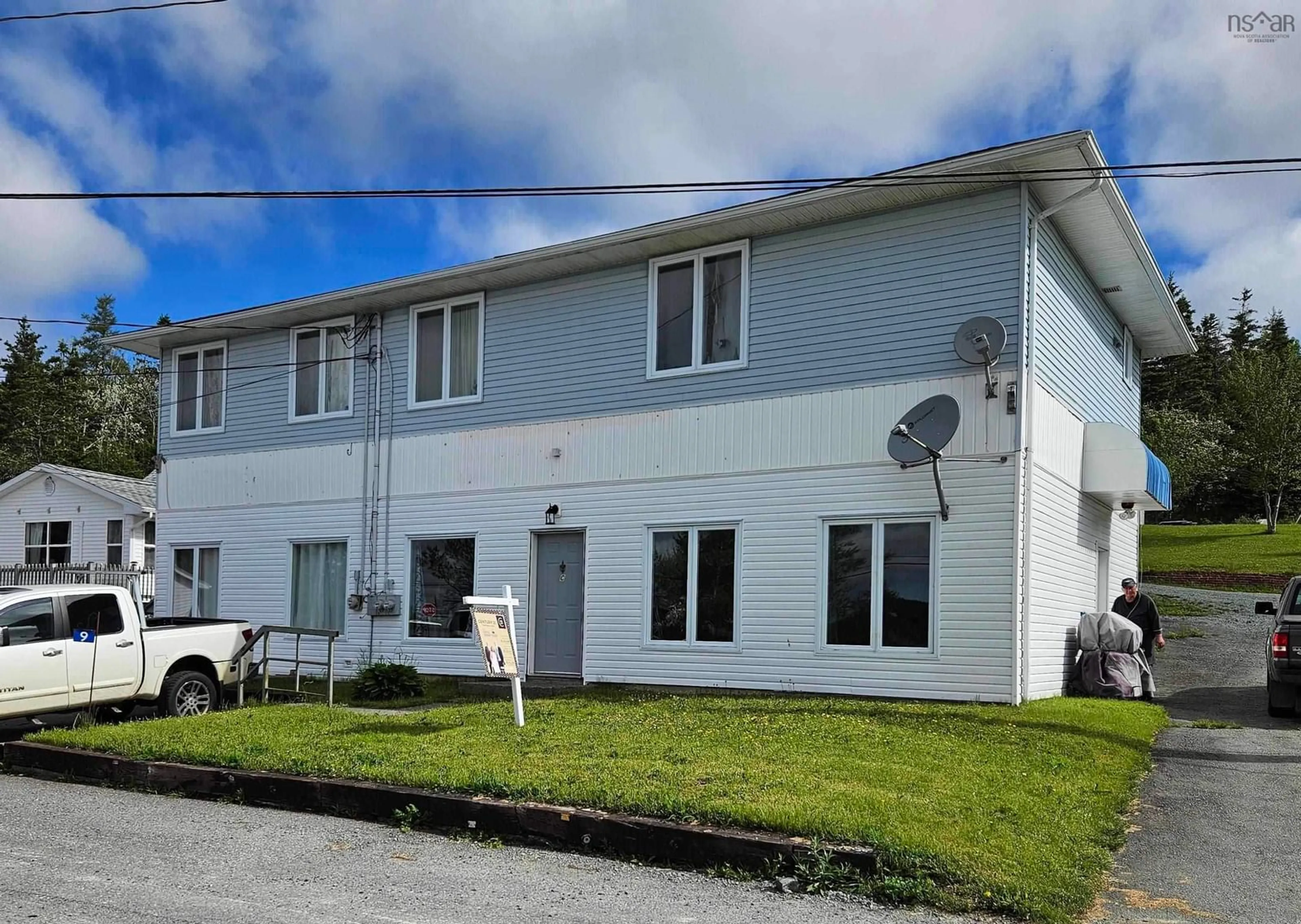 A pic from outside/outdoor area/front of a property/back of a property/a pic from drone, building for 9 Harbourview Inn Loop, Salmon River Bridge Nova Scotia B0J 1P0