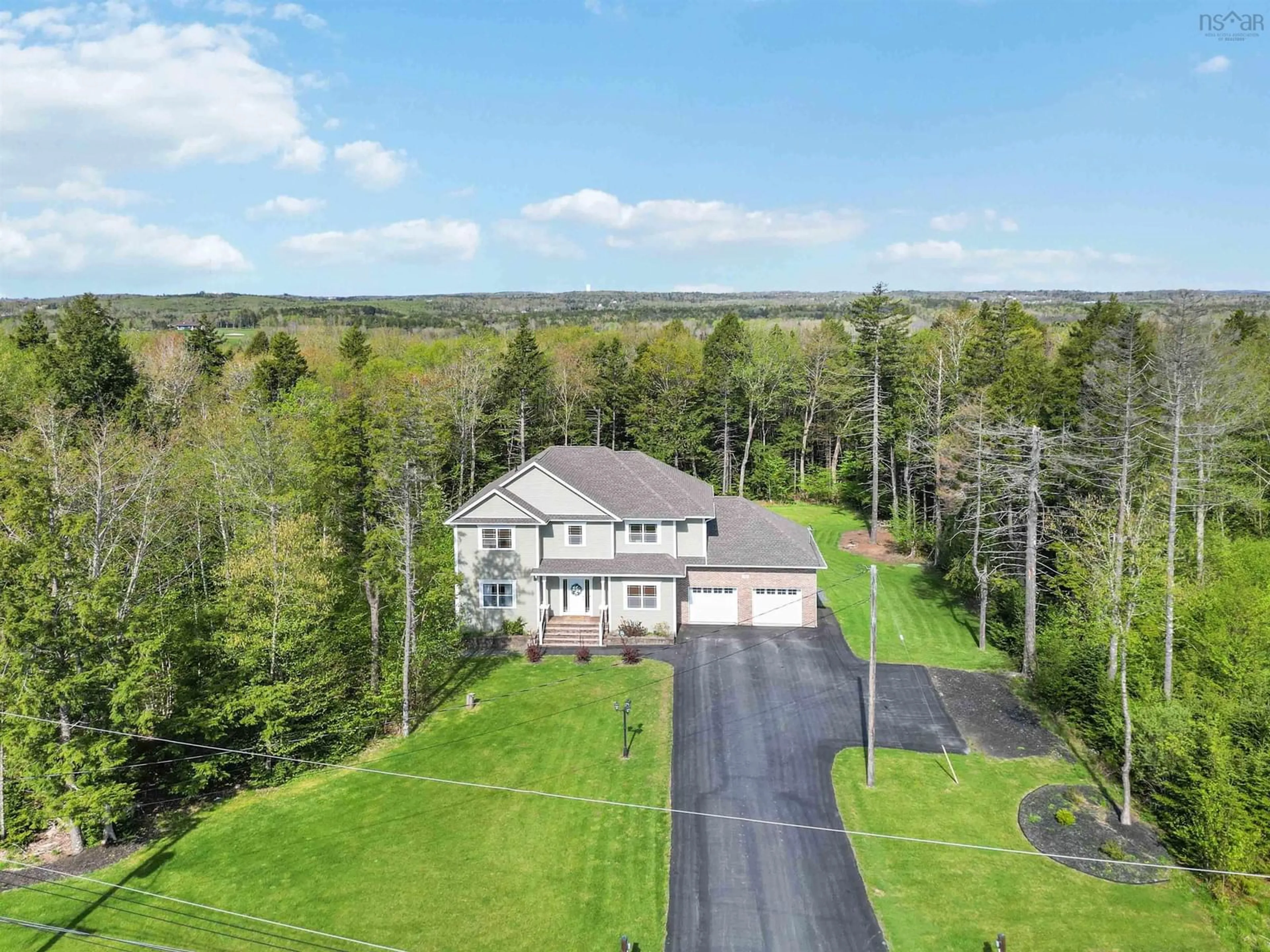 A pic from outside/outdoor area/front of a property/back of a property/a pic from drone, water/lake/river/ocean view for 36 Crofters Close, Fall River Nova Scotia B2T 0H8