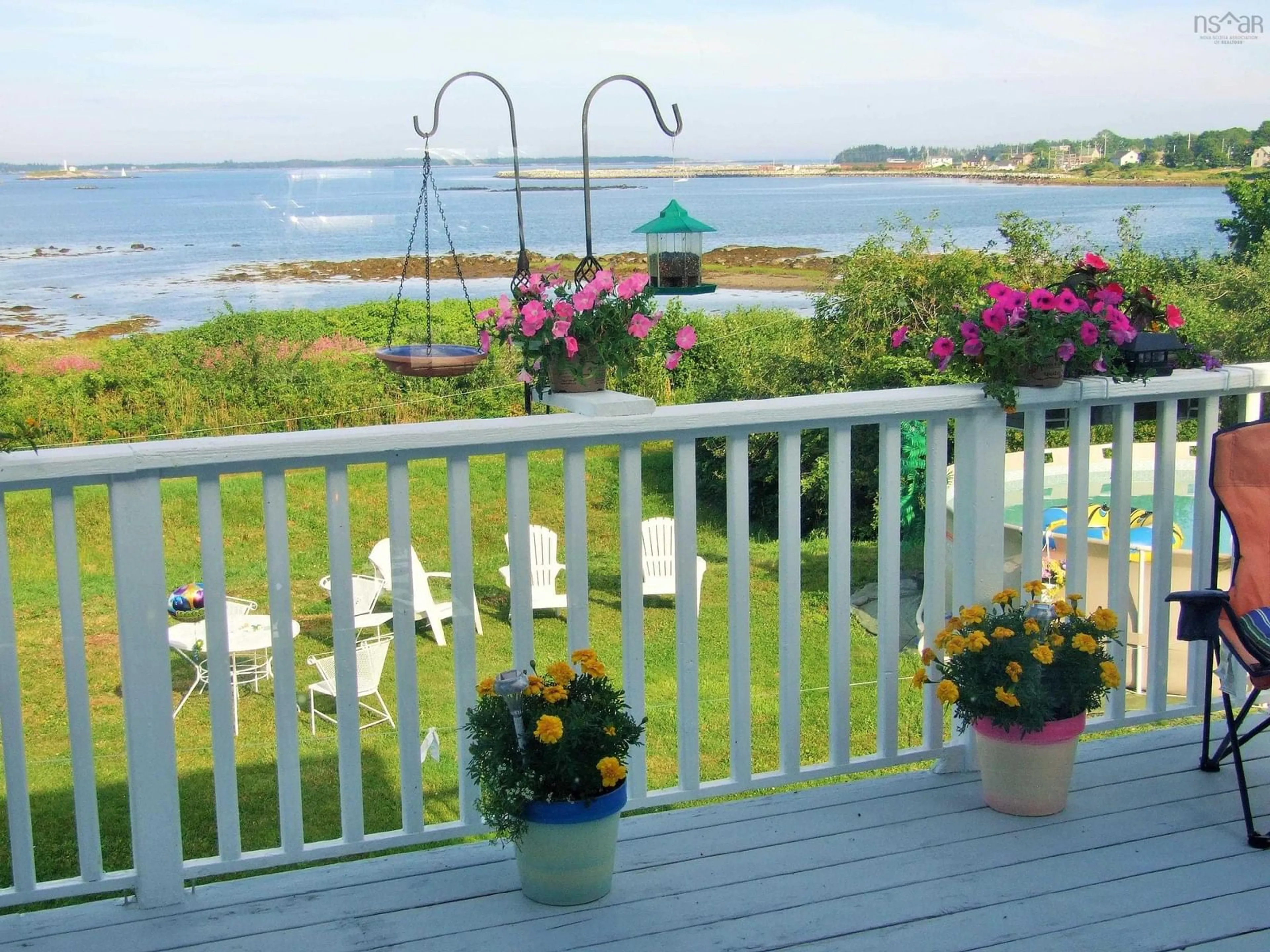 Patio, water/lake/river/ocean view for 264 Brighton Rd, Lockeport Nova Scotia B0T 1L0