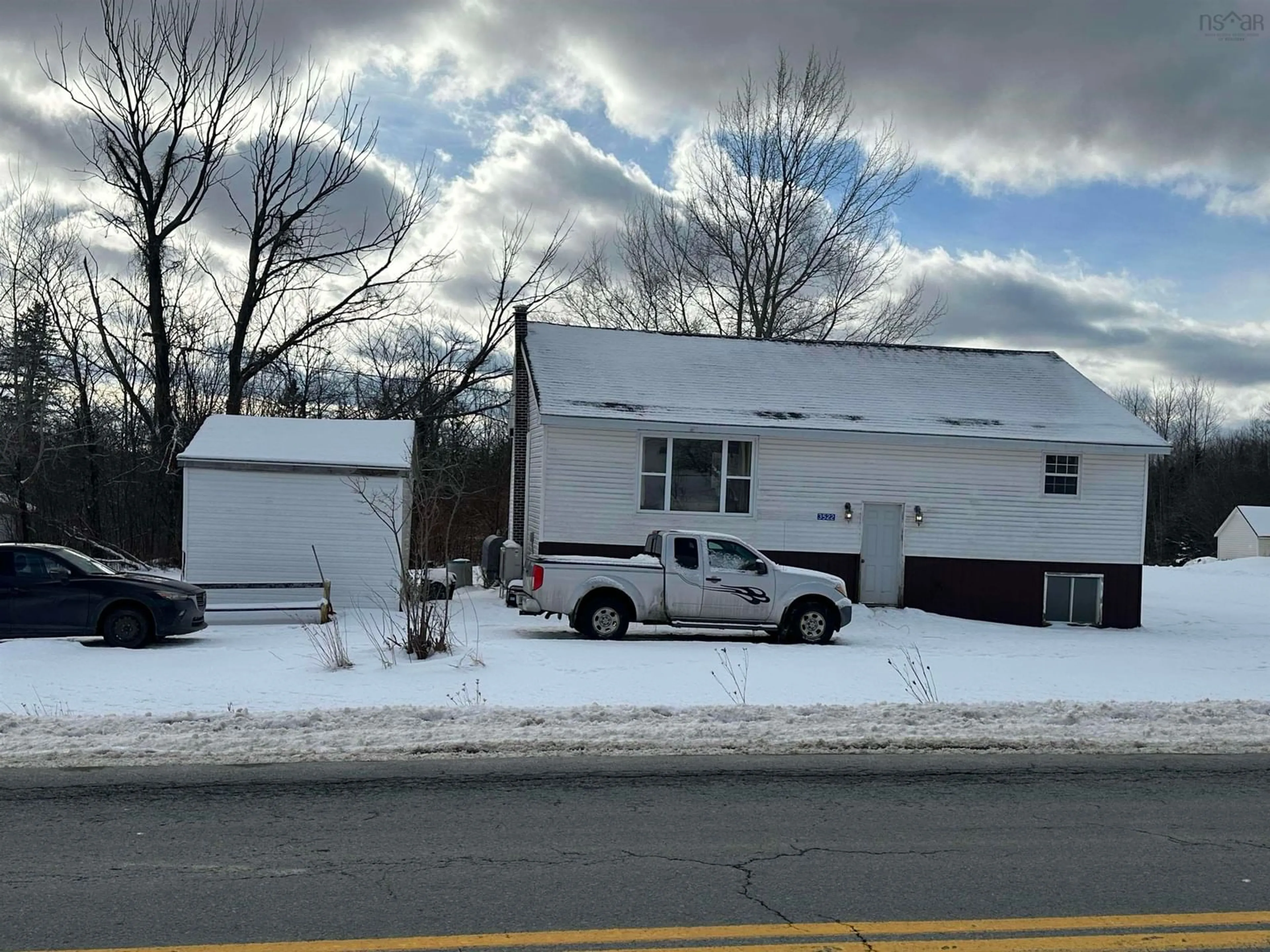 A pic from outside/outdoor area/front of a property/back of a property/a pic from drone, street for 3522 Indian Rd, Mill Village Nova Scotia B0N 2H0