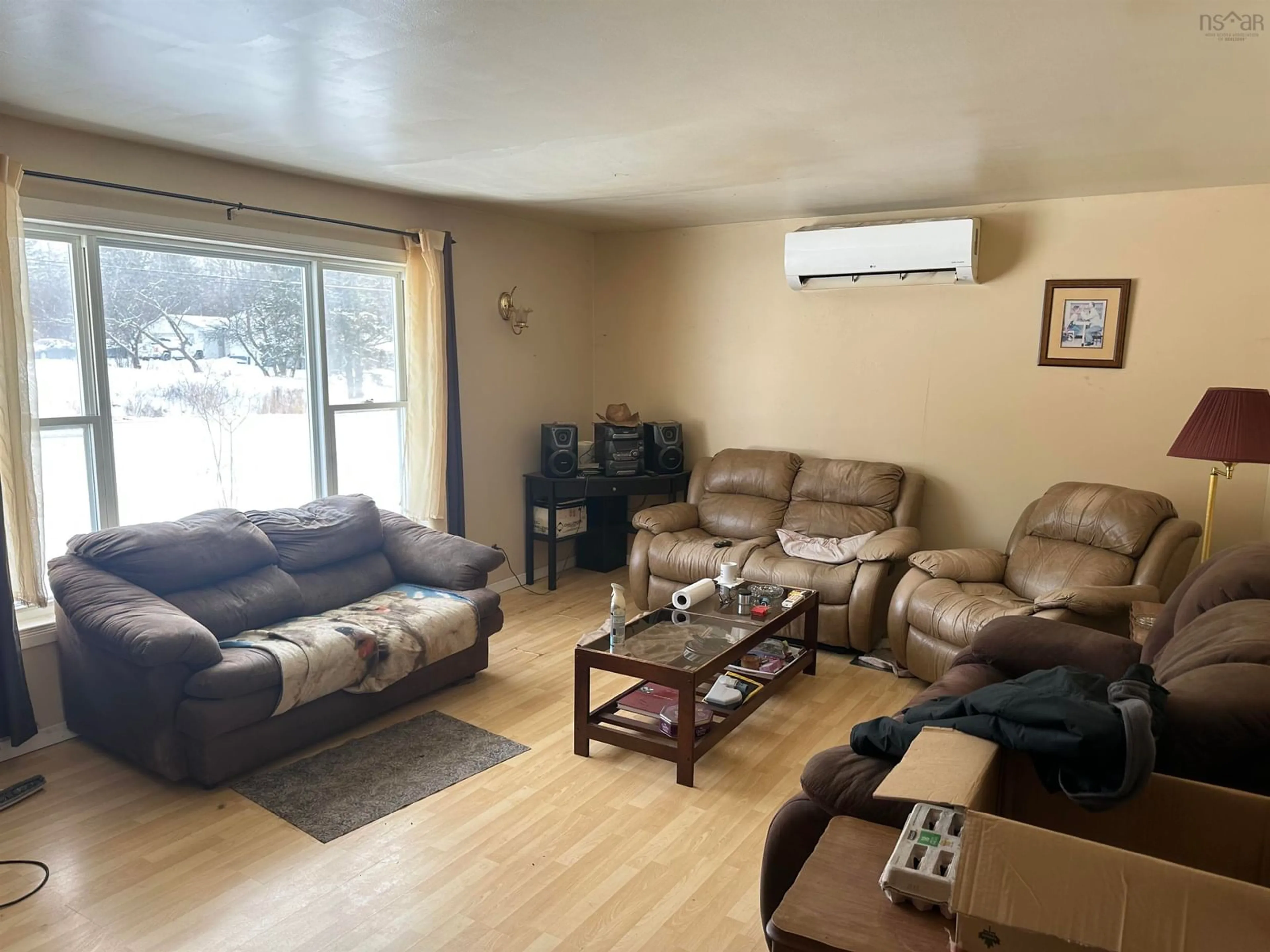 Living room with furniture, unknown for 3522 Indian Rd, Mill Village Nova Scotia B0N 2H0