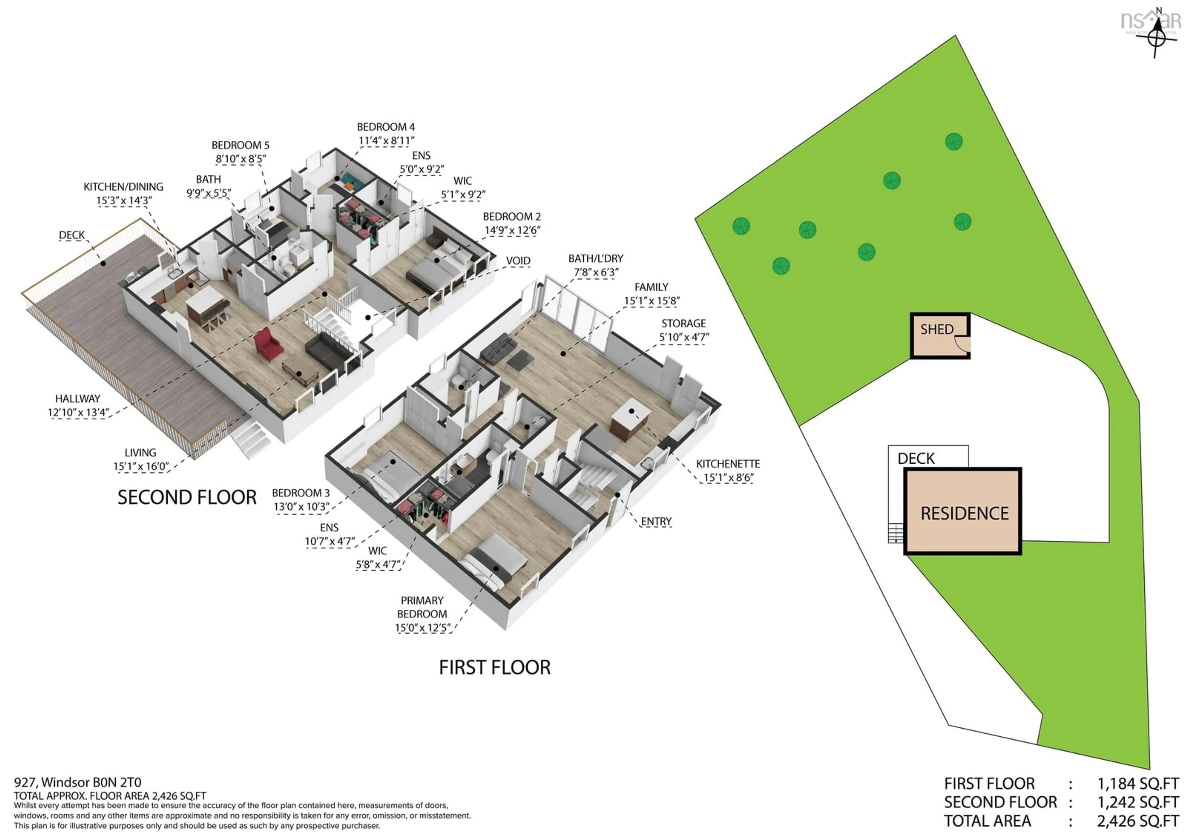 Floor plan for 927 Windsor Back Rd, Three Mile Plains Nova Scotia B0N 2T0