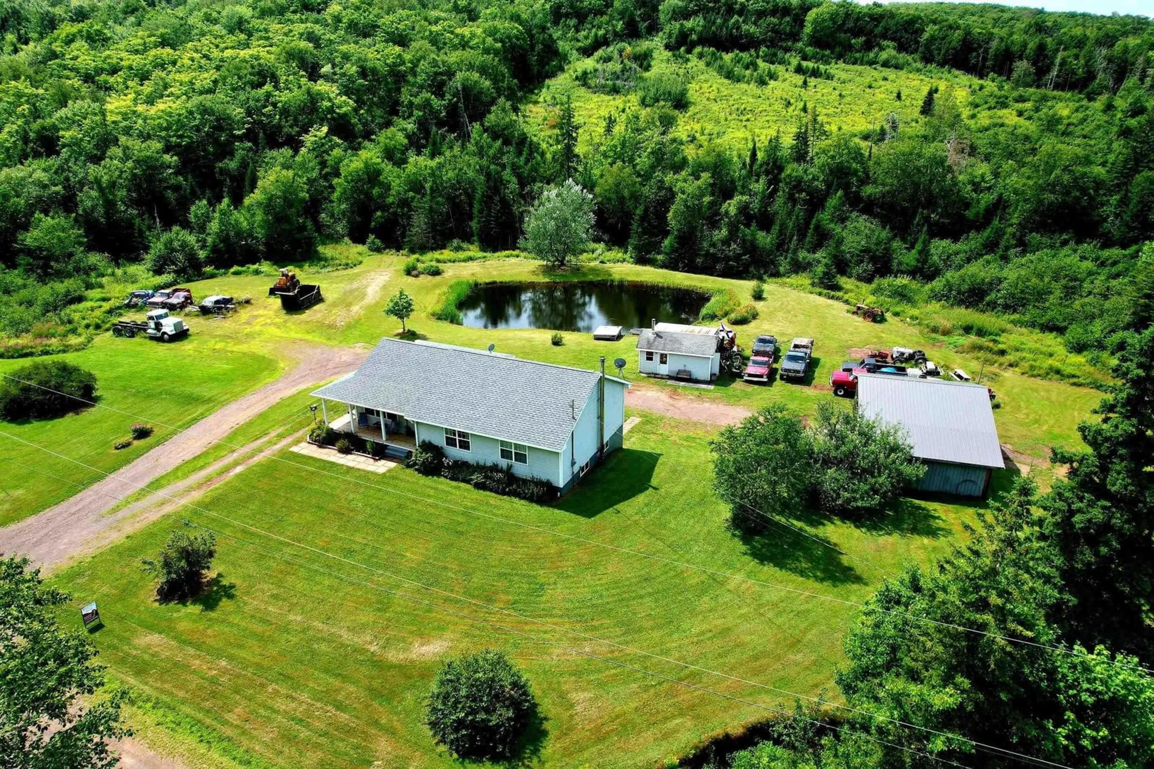 A pic from outside/outdoor area/front of a property/back of a property/a pic from drone, water/lake/river/ocean view for 1522 Matheson Brook, Tatamagouche Nova Scotia B0K 1V0