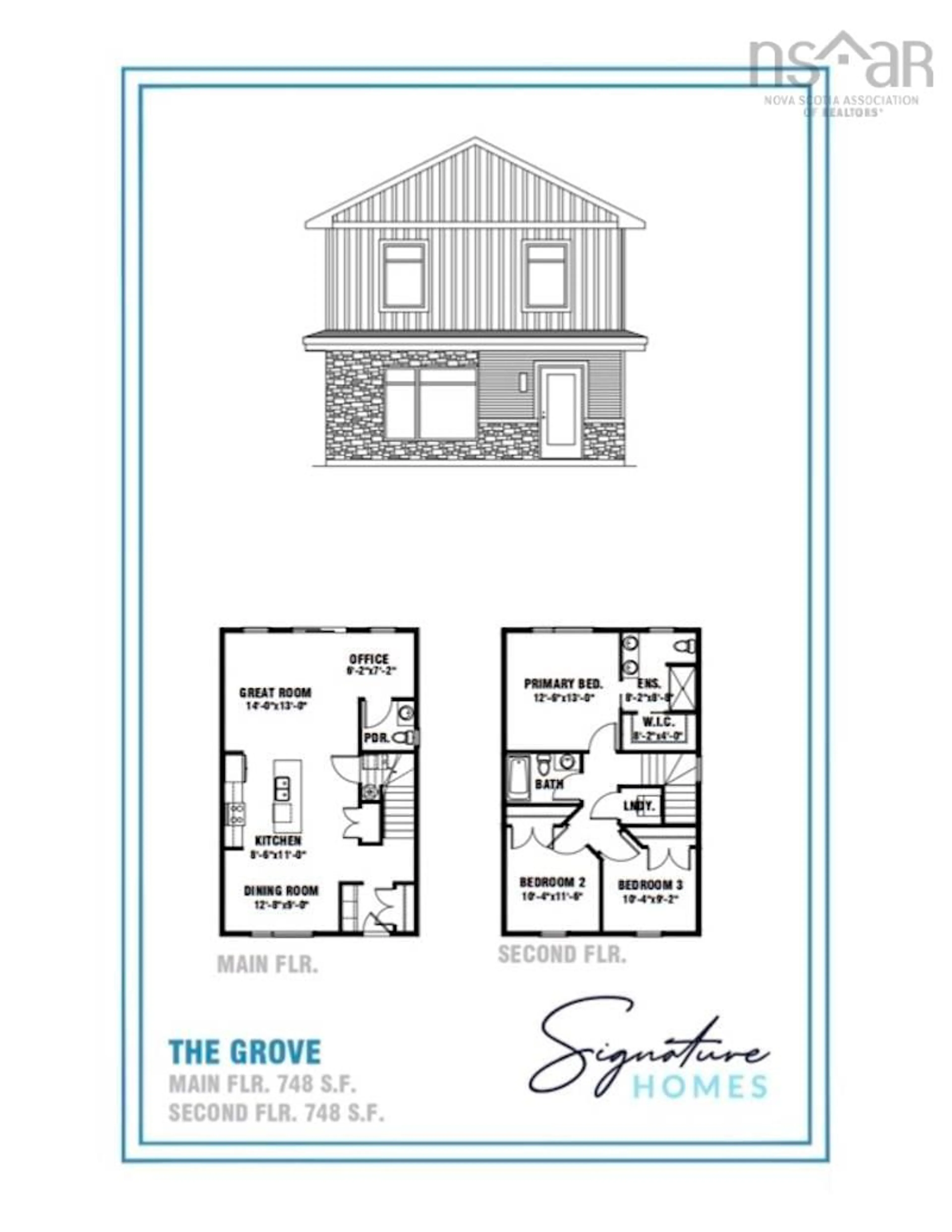 Floor plan for 196 Provence Way, Timberlea Nova Scotia B3T 0N8