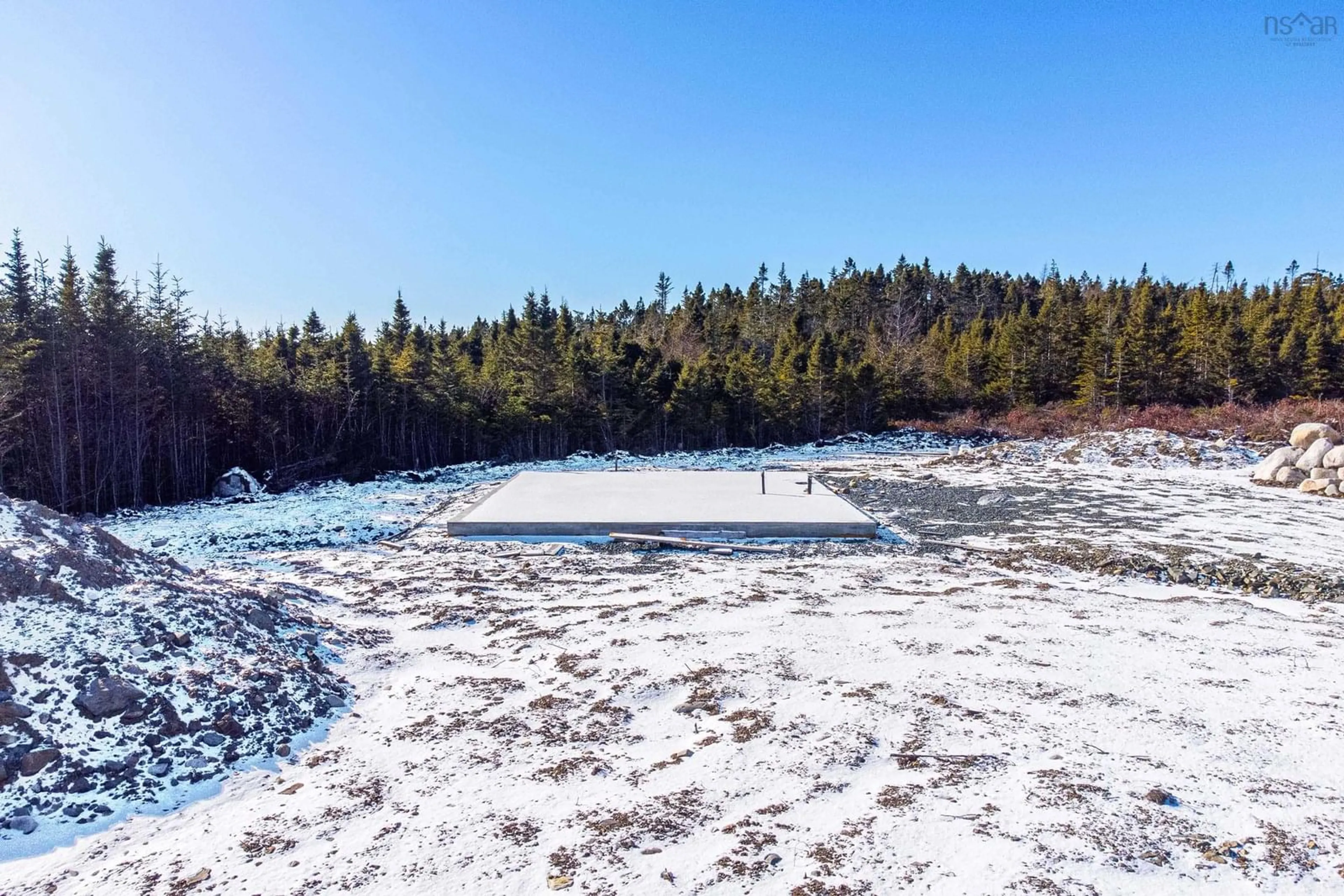 A pic from outside/outdoor area/front of a property/back of a property/a pic from drone, water/lake/river/ocean view for 242 Boosit Lane, Clam Bay Nova Scotia B0J 2Y0