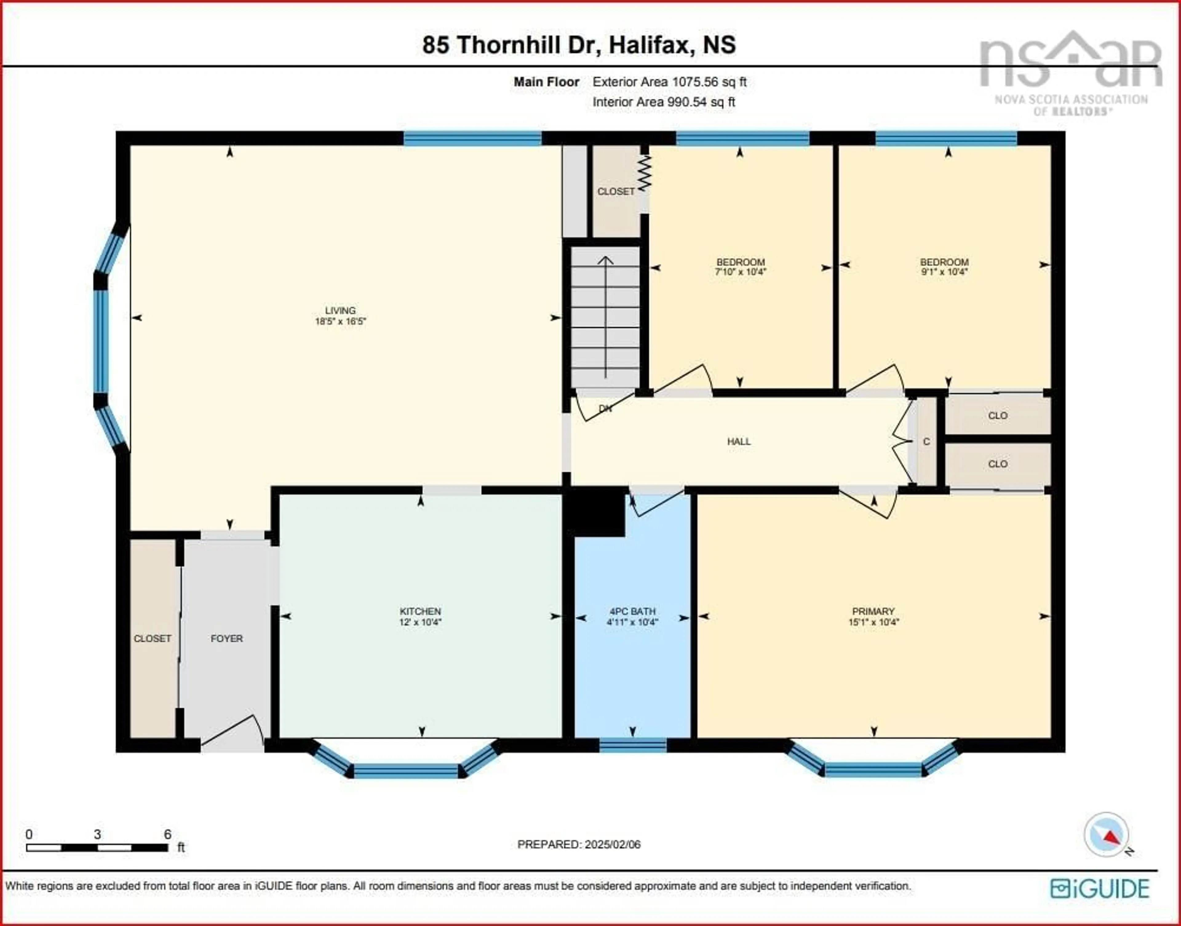 Floor plan for 85 Thornhill Dr, Halifax Nova Scotia B3R 2B2