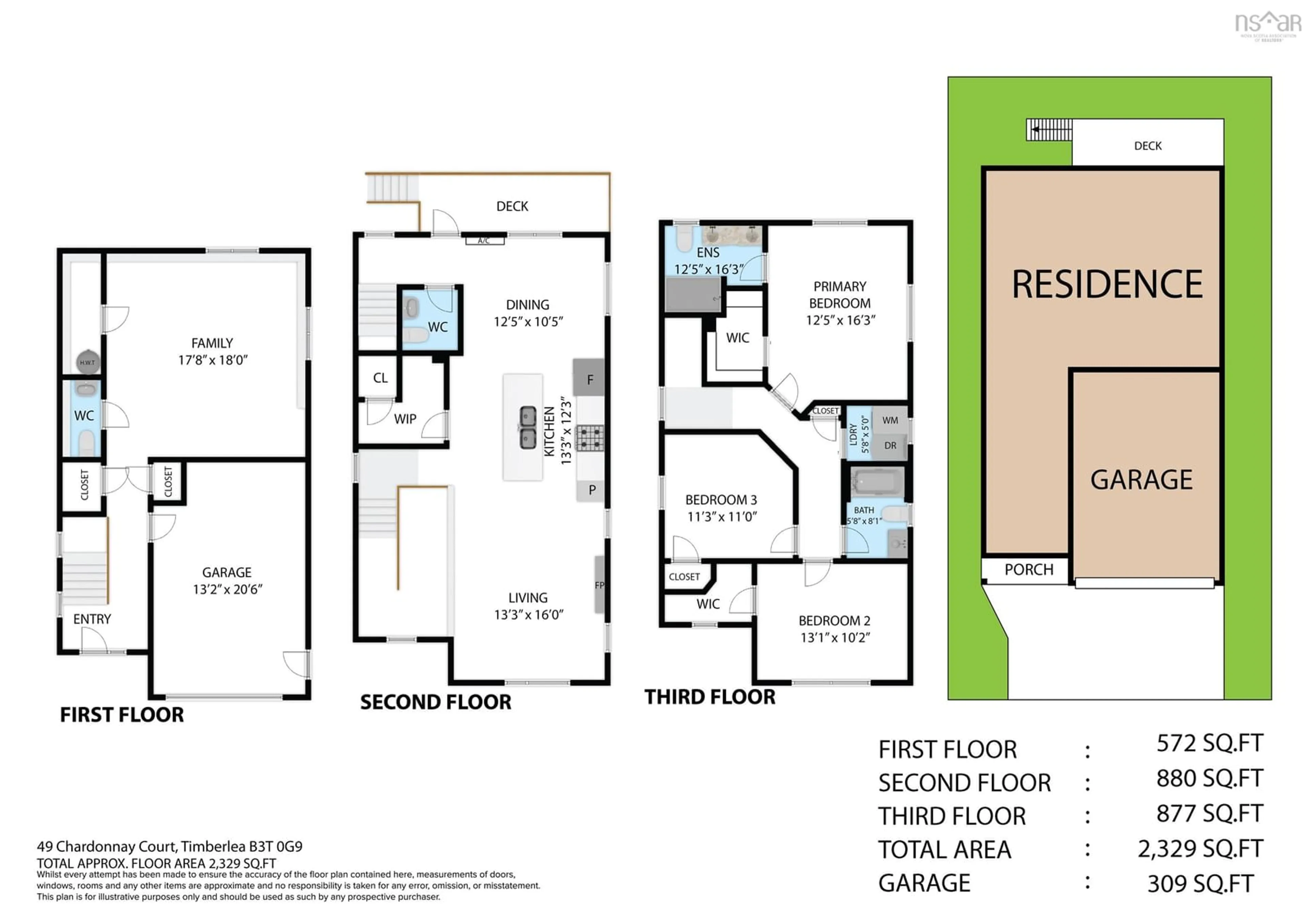 Floor plan for 49 Chardonnay Crt, Timberlea Nova Scotia B3T 0L4