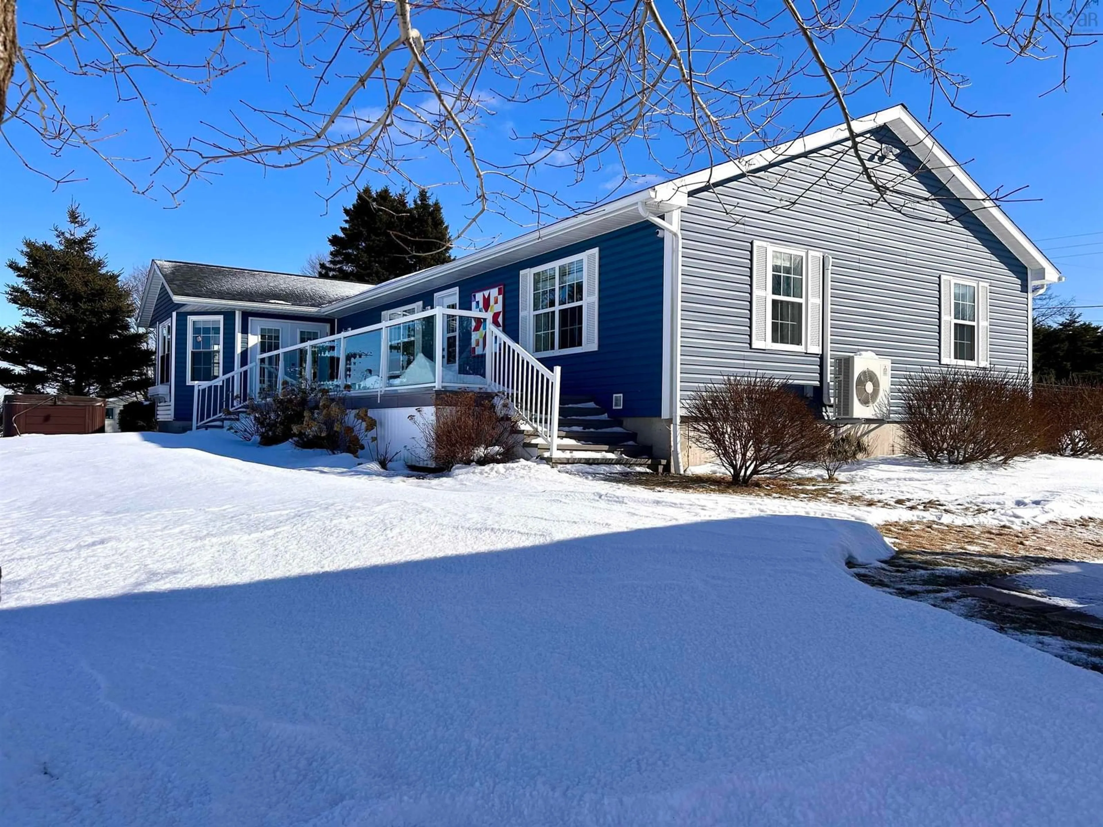 Home with vinyl exterior material, street for 11 Beach Rd, Tidnish Bridge Nova Scotia B4H 3X9