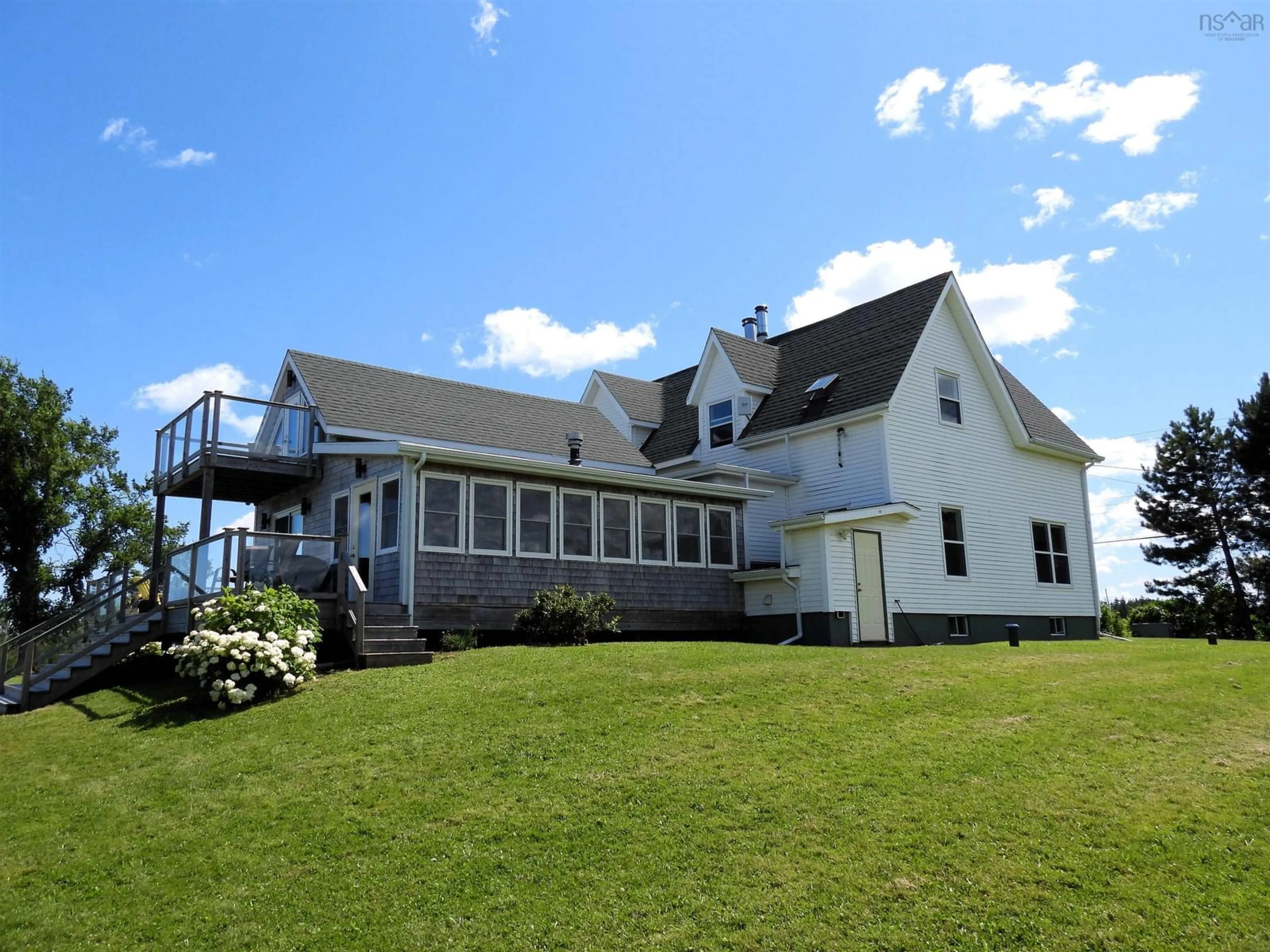 A pic from outside/outdoor area/front of a property/back of a property/a pic from drone, building for 5939 366 Hwy, Lorneville Nova Scotia B4H 3X9