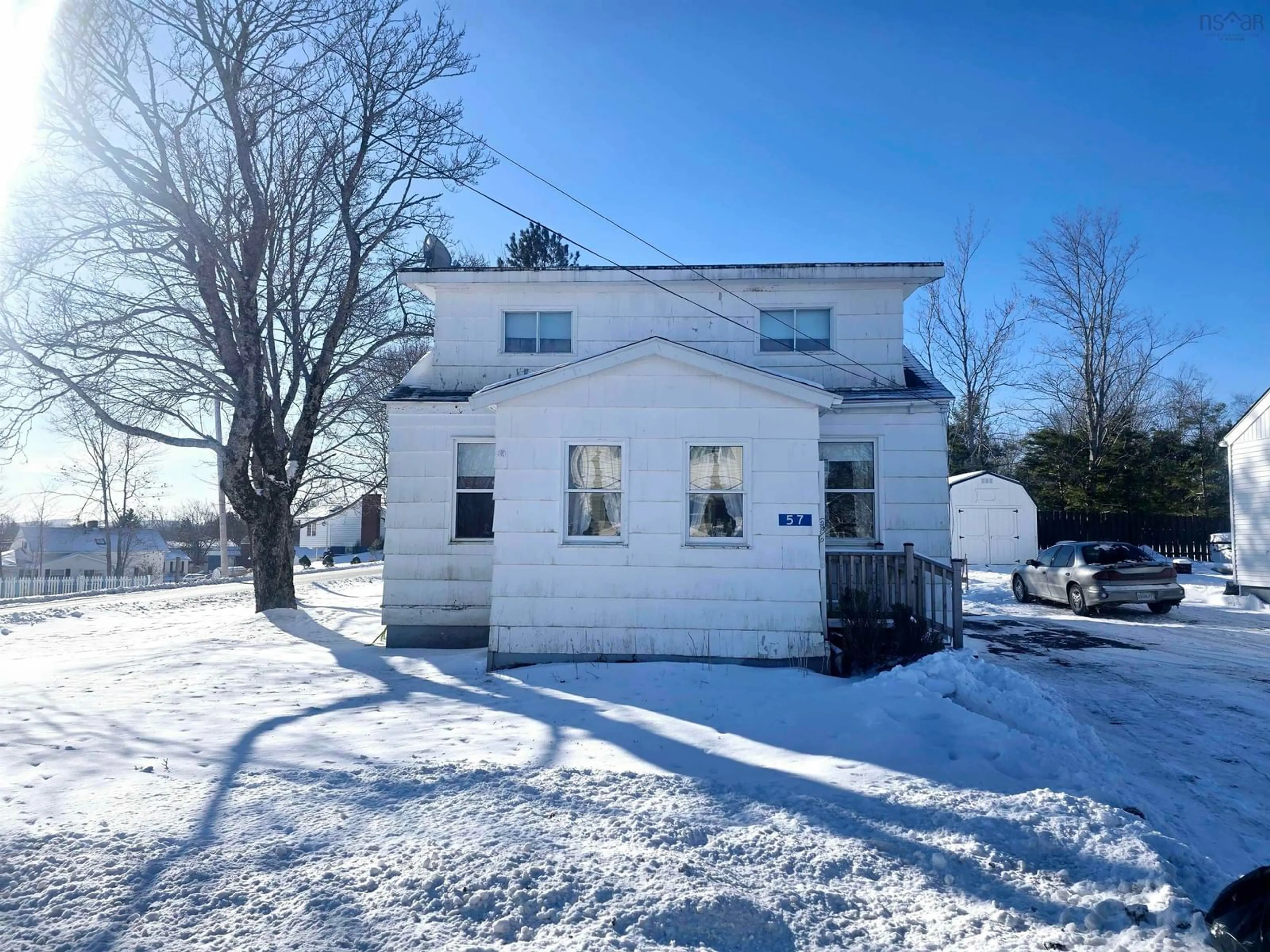 A pic from outside/outdoor area/front of a property/back of a property/a pic from drone, building for 57 Cambey Ave, Stellarton Nova Scotia B0K 1S0