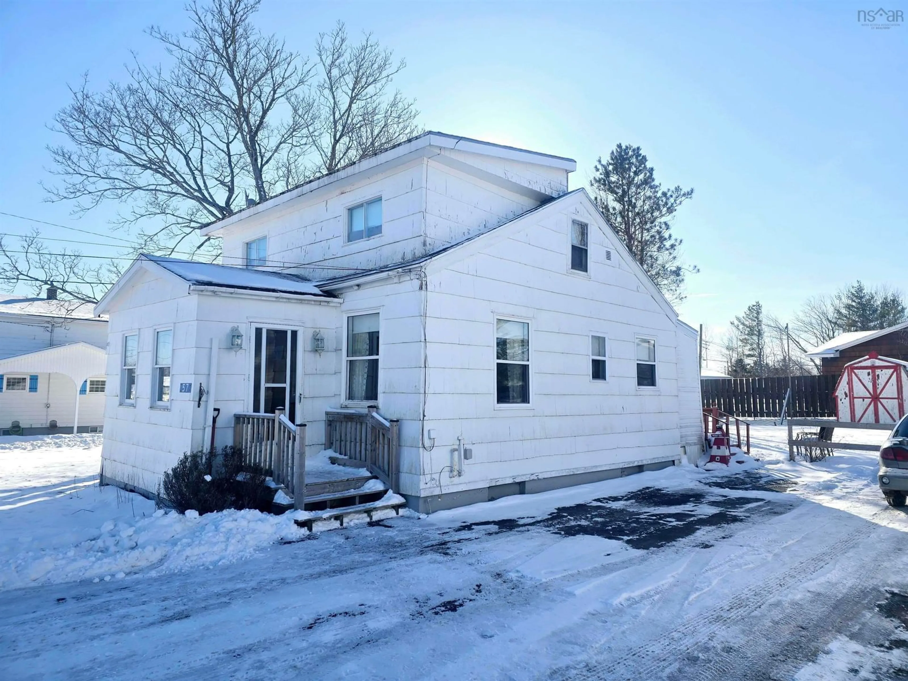 A pic from outside/outdoor area/front of a property/back of a property/a pic from drone, unknown for 57 Cambey Ave, Stellarton Nova Scotia B0K 1S0