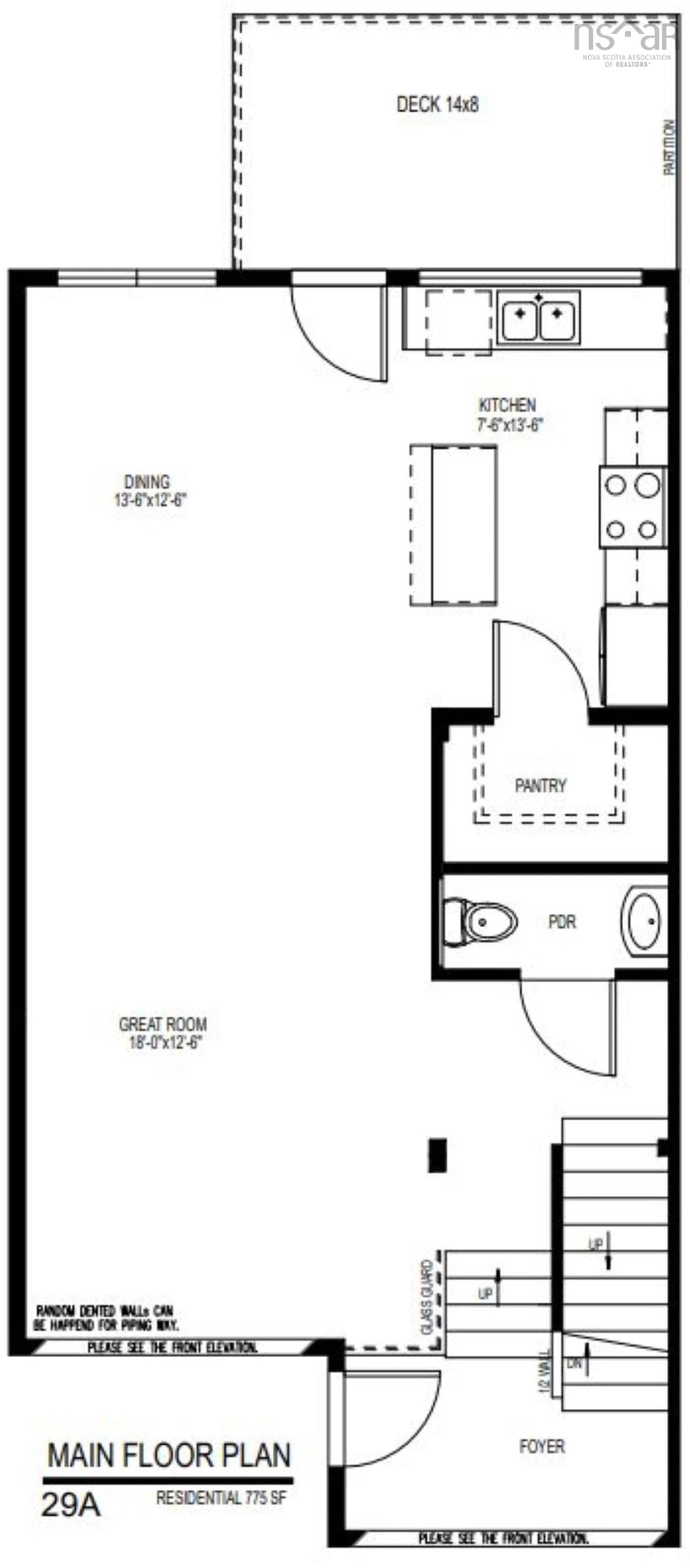 Floor plan for 43 Berm St #Lot 29A, Herring Cove Nova Scotia B3R 0H2