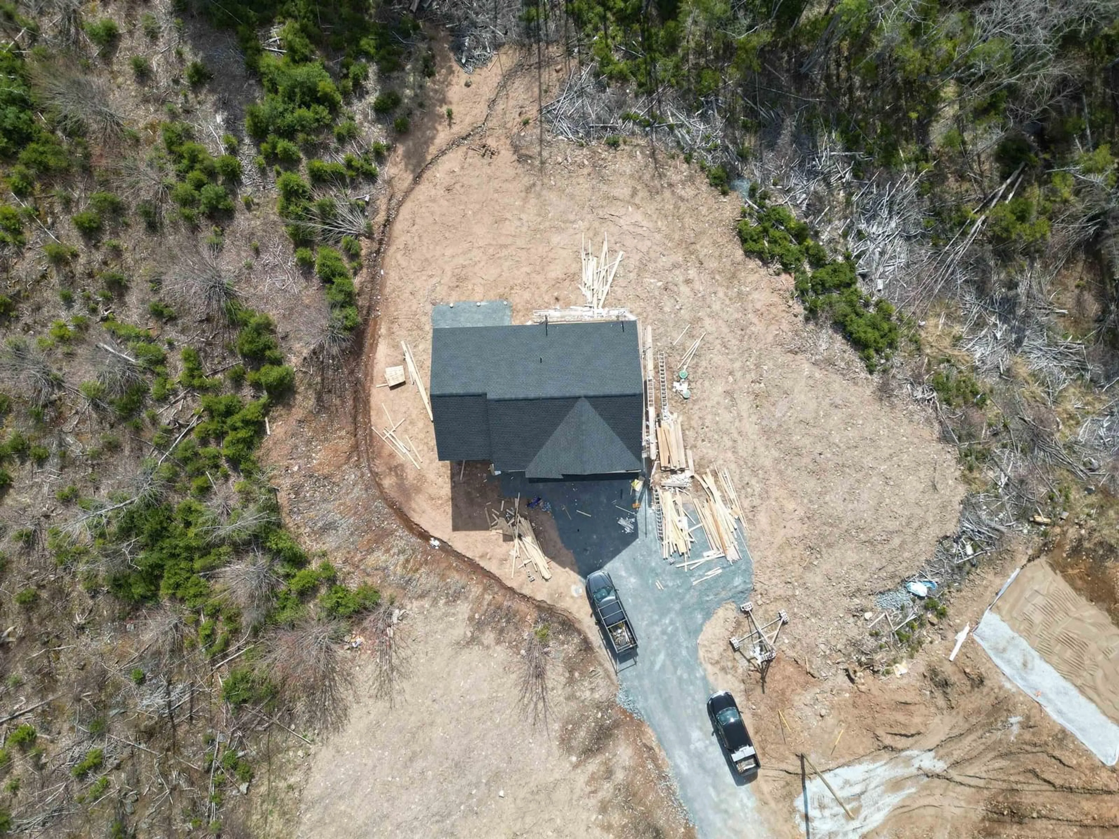 A pic from outside/outdoor area/front of a property/back of a property/a pic from drone, unknown for 109 Snowshoe Lane #Lot 13, Fletchers Lake Nova Scotia B2T 1A1
