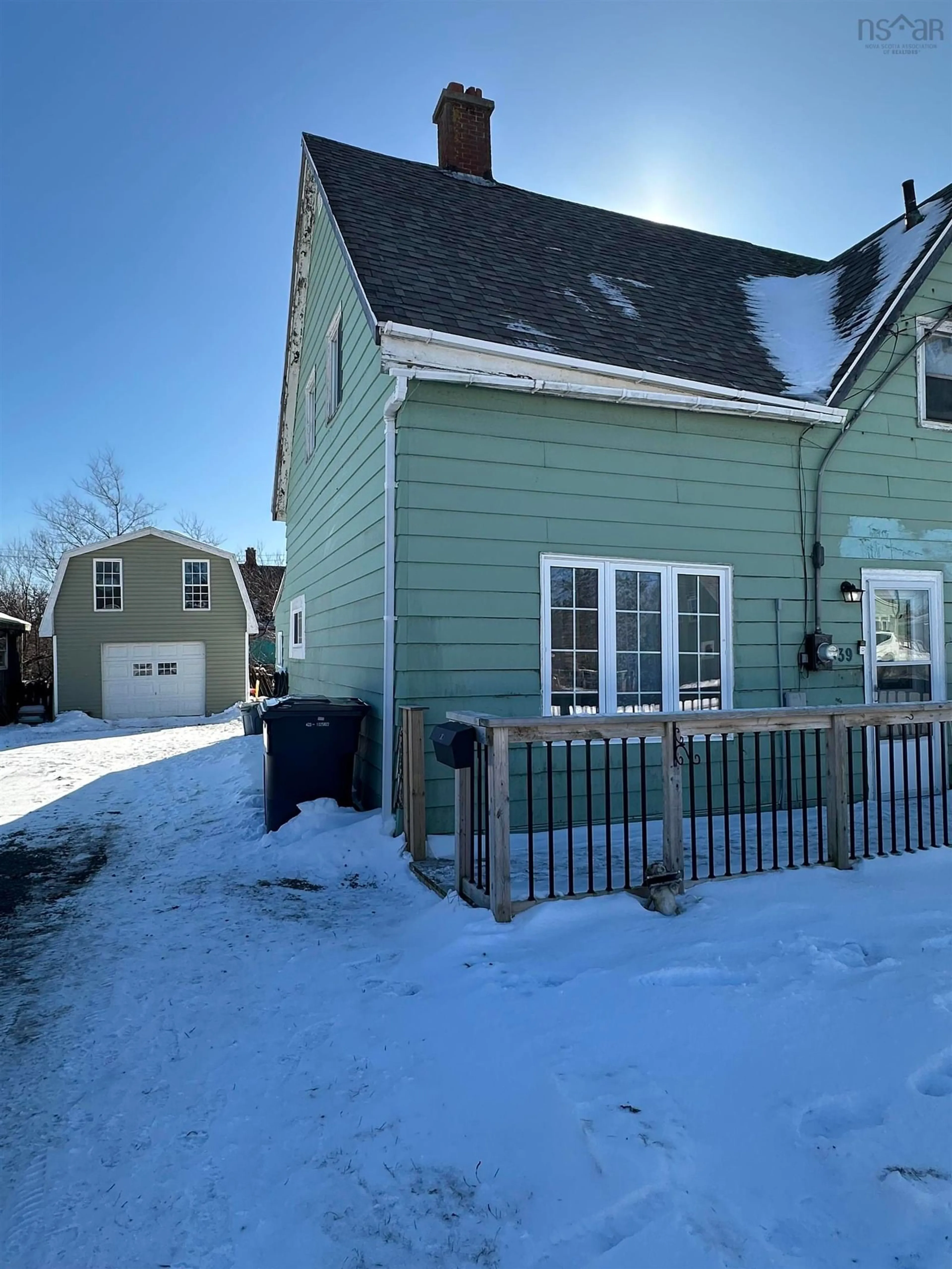 A pic from outside/outdoor area/front of a property/back of a property/a pic from drone, street for 39 Foundry St, Glace Bay Nova Scotia B1A 2X2