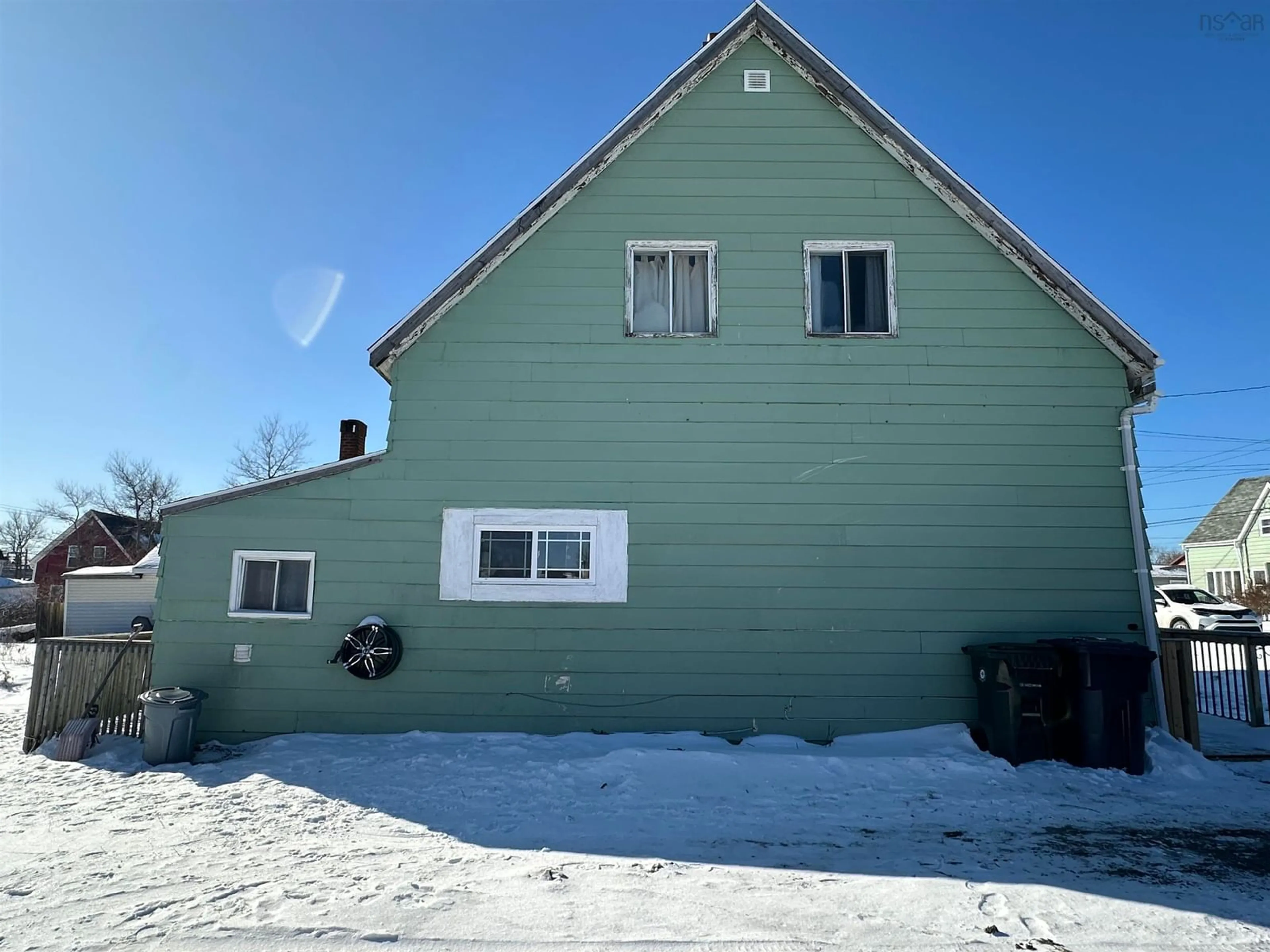 A pic from outside/outdoor area/front of a property/back of a property/a pic from drone, building for 39 Foundry St, Glace Bay Nova Scotia B1A 2X2