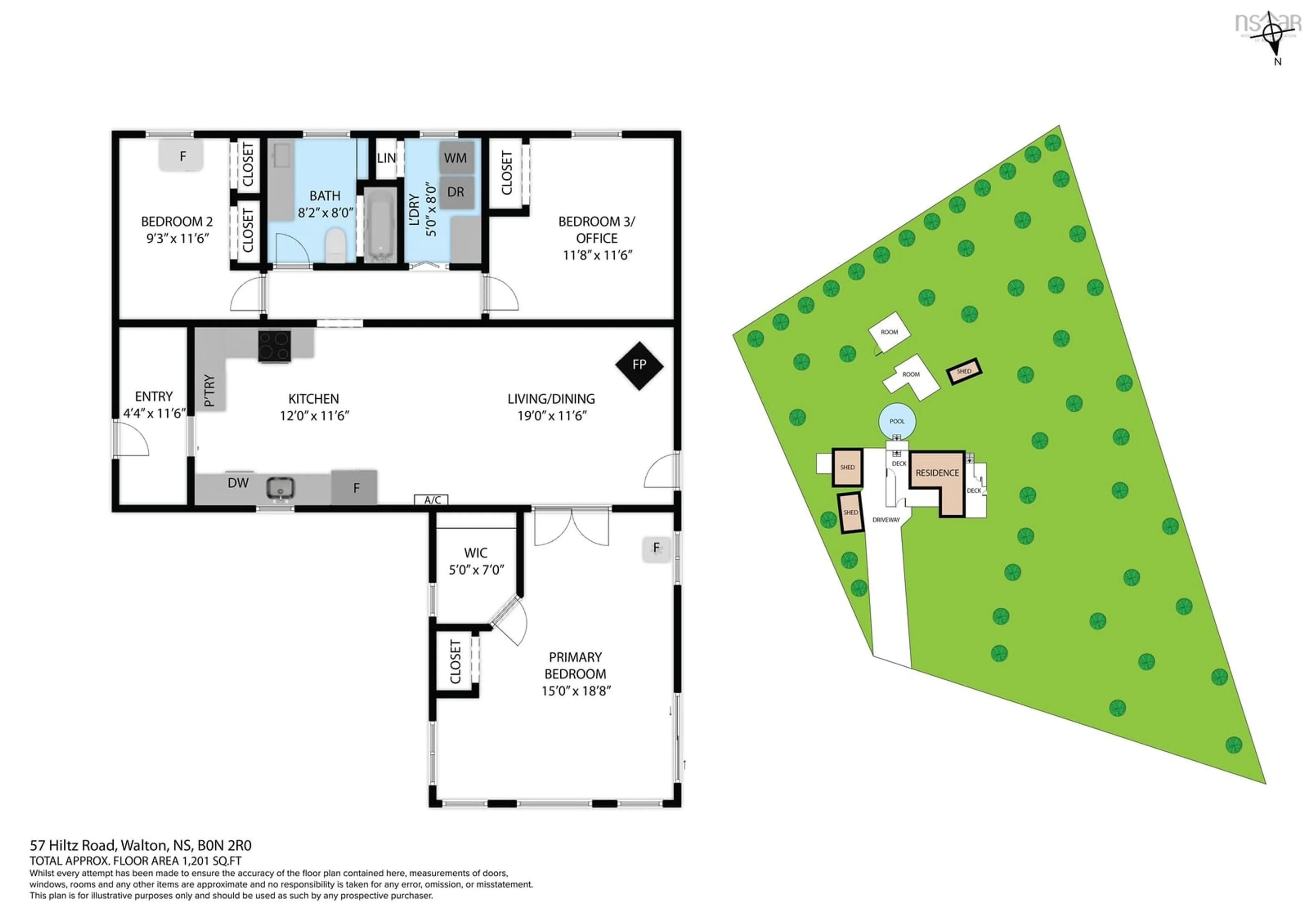 Floor plan for 57 Hiltz Rd, Cambridge Nova Scotia B0N 2R0