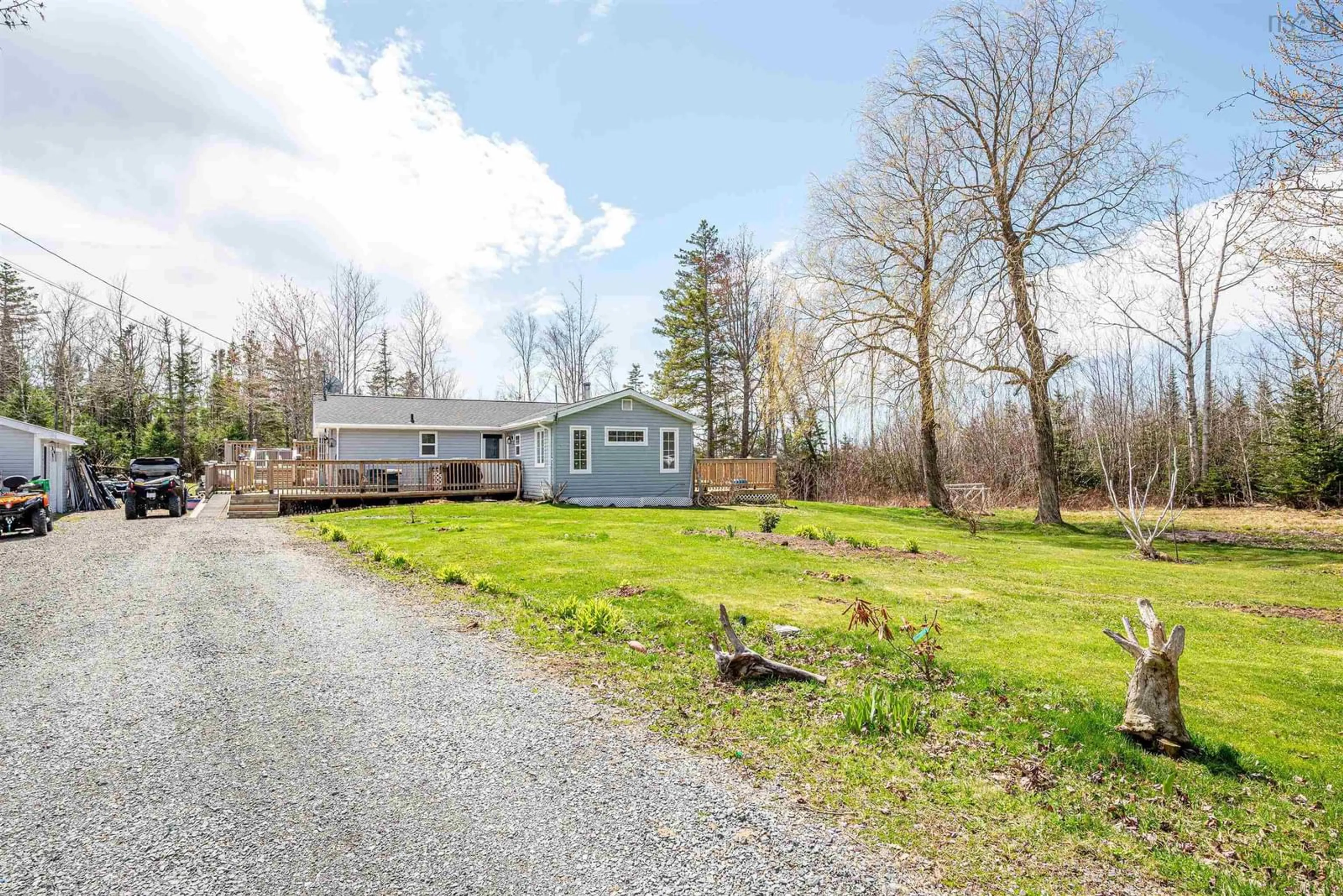 A pic from outside/outdoor area/front of a property/back of a property/a pic from drone, water/lake/river/ocean view for 57 Hiltz Rd, Cambridge Nova Scotia B0N 2R0
