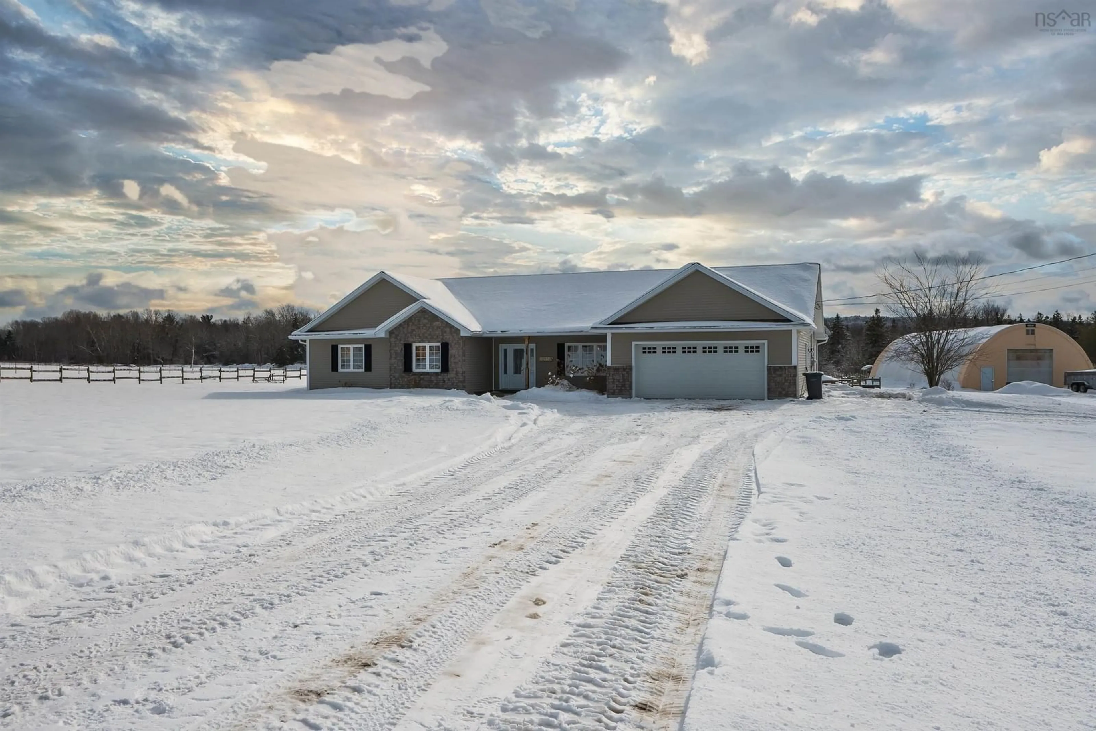 A pic from outside/outdoor area/front of a property/back of a property/a pic from drone, street for 10928 Highway 1, Paradise Nova Scotia B0S 1M0