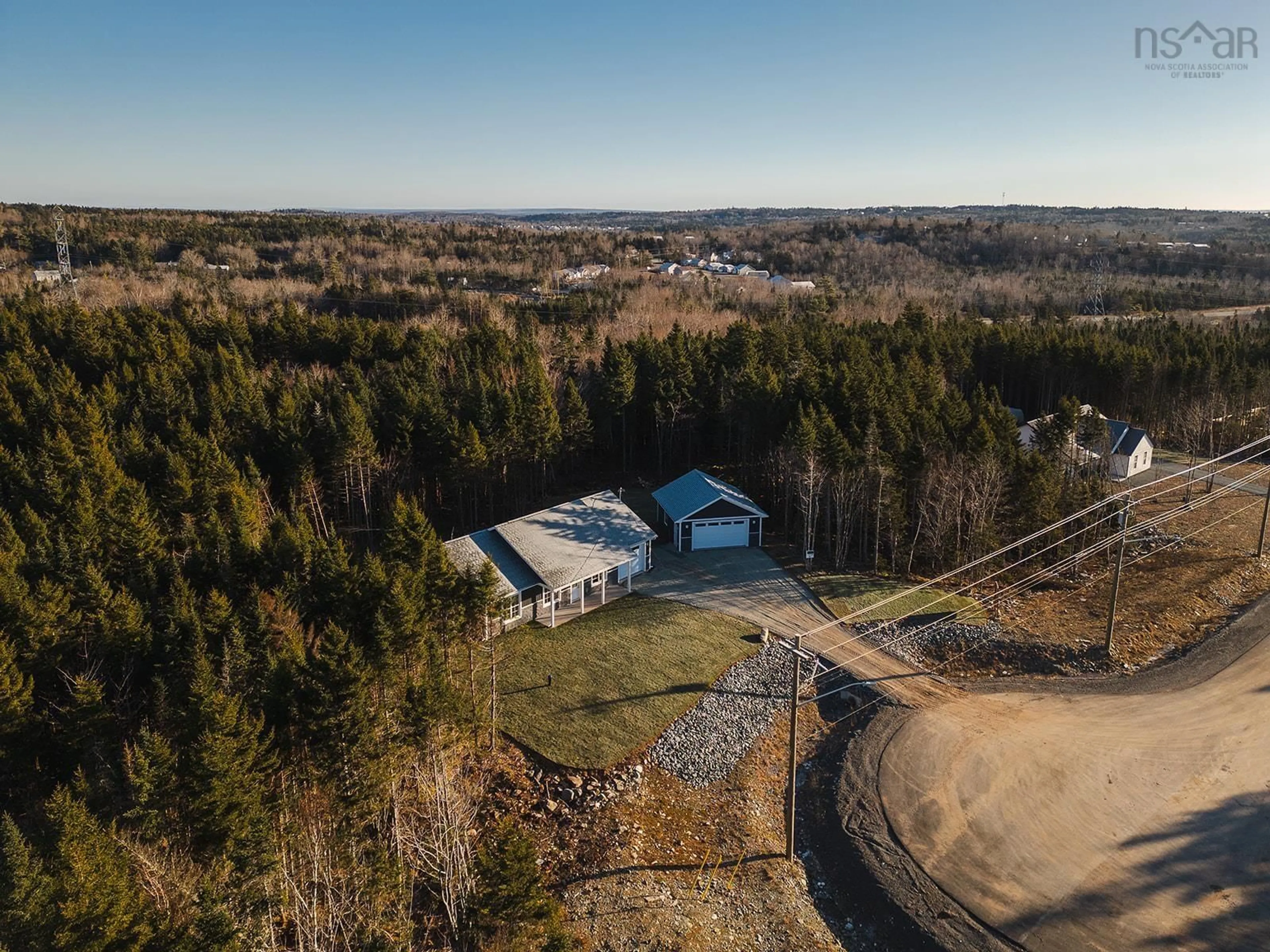 A pic from outside/outdoor area/front of a property/back of a property/a pic from drone, unknown for 351 Orchid Crt, Middle Sackville Nova Scotia B3E 3H5