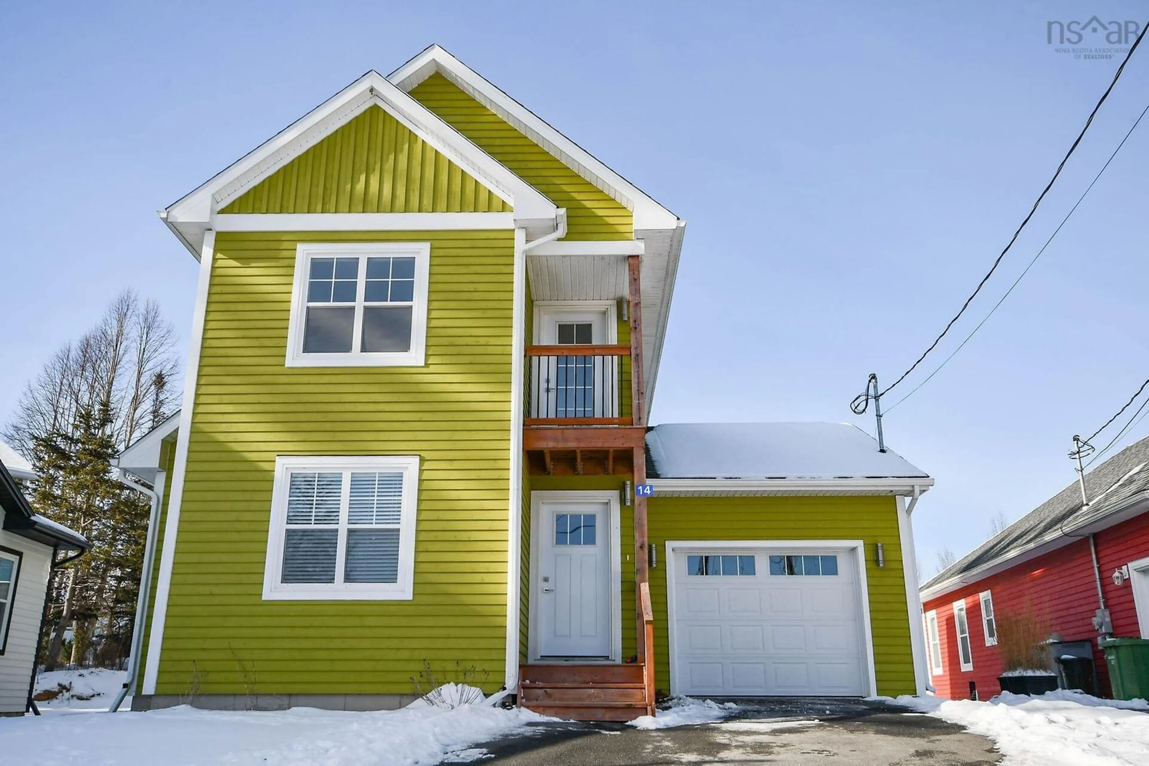 Home with vinyl exterior material, street for 14 Elsie Tolson Way, Bedford Nova Scotia B4A 0K3