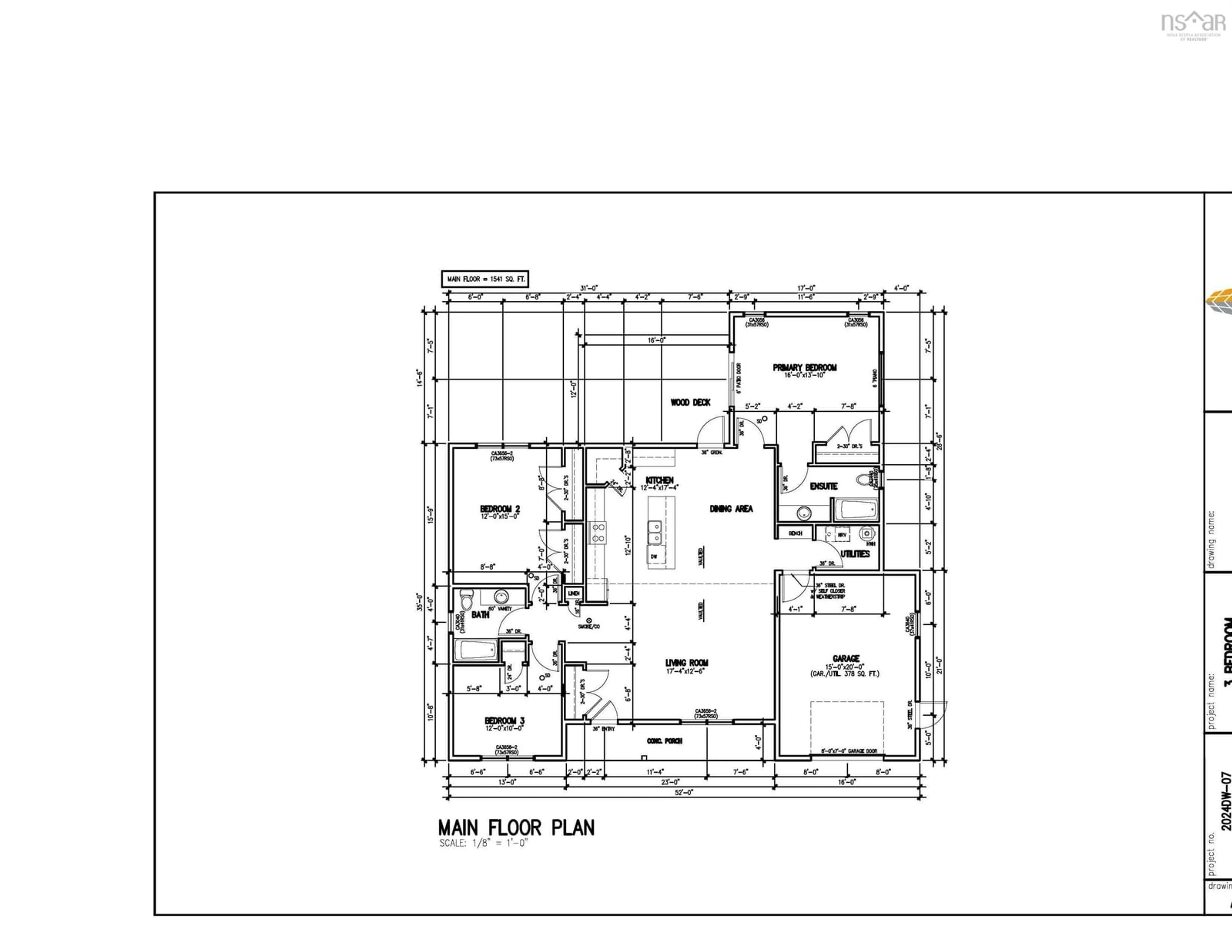 Floor plan for Hawthorn Road #203, Mahone Bay Nova Scotia B0J 2E0