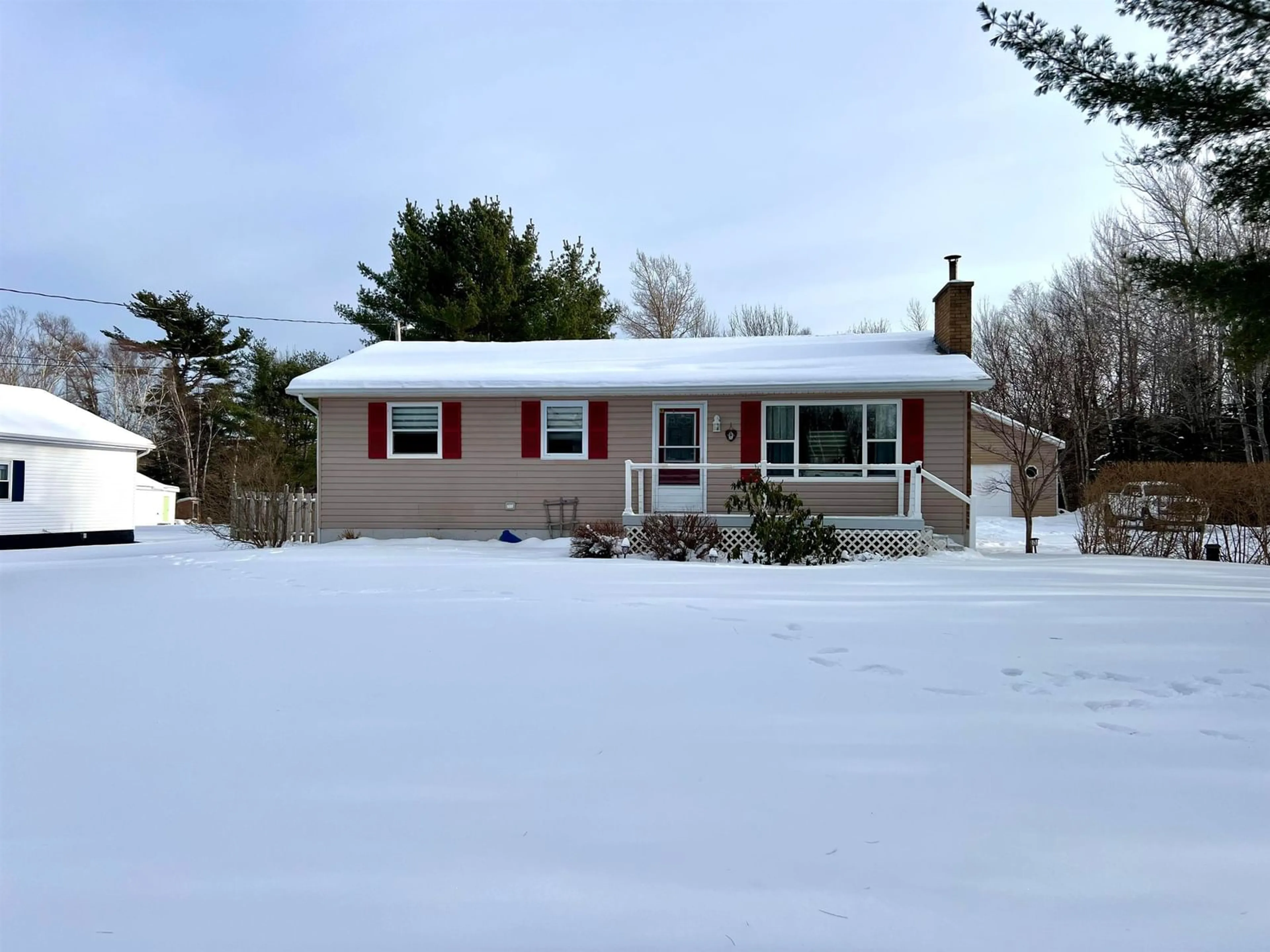 Home with vinyl exterior material, street for 513 Campbell Road, Balls Creek Nova Scotia B2A 4L8