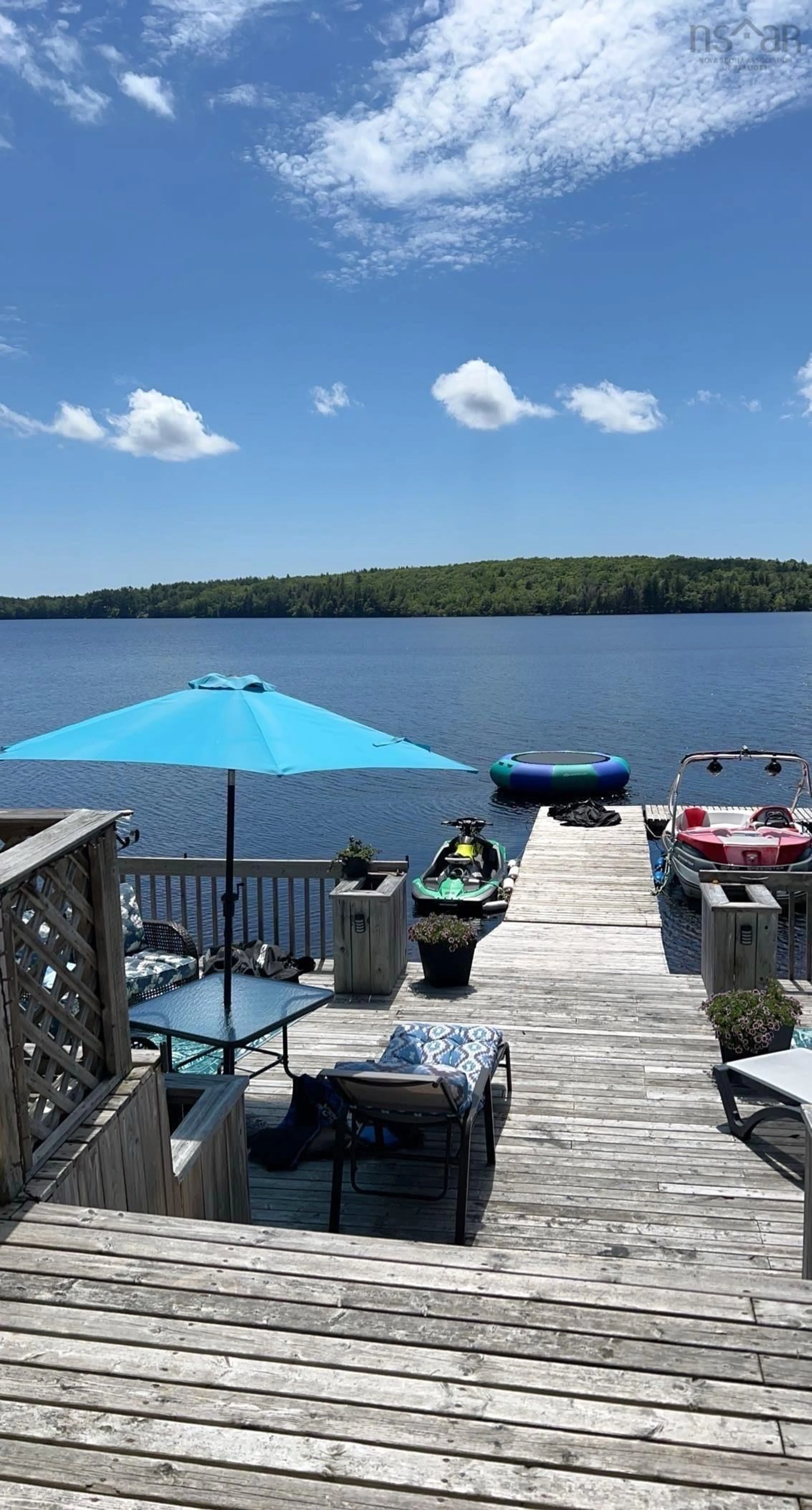 Patio, water/lake/river/ocean view for 108 Sluice Dr, Carleton Nova Scotia B5A 5P8