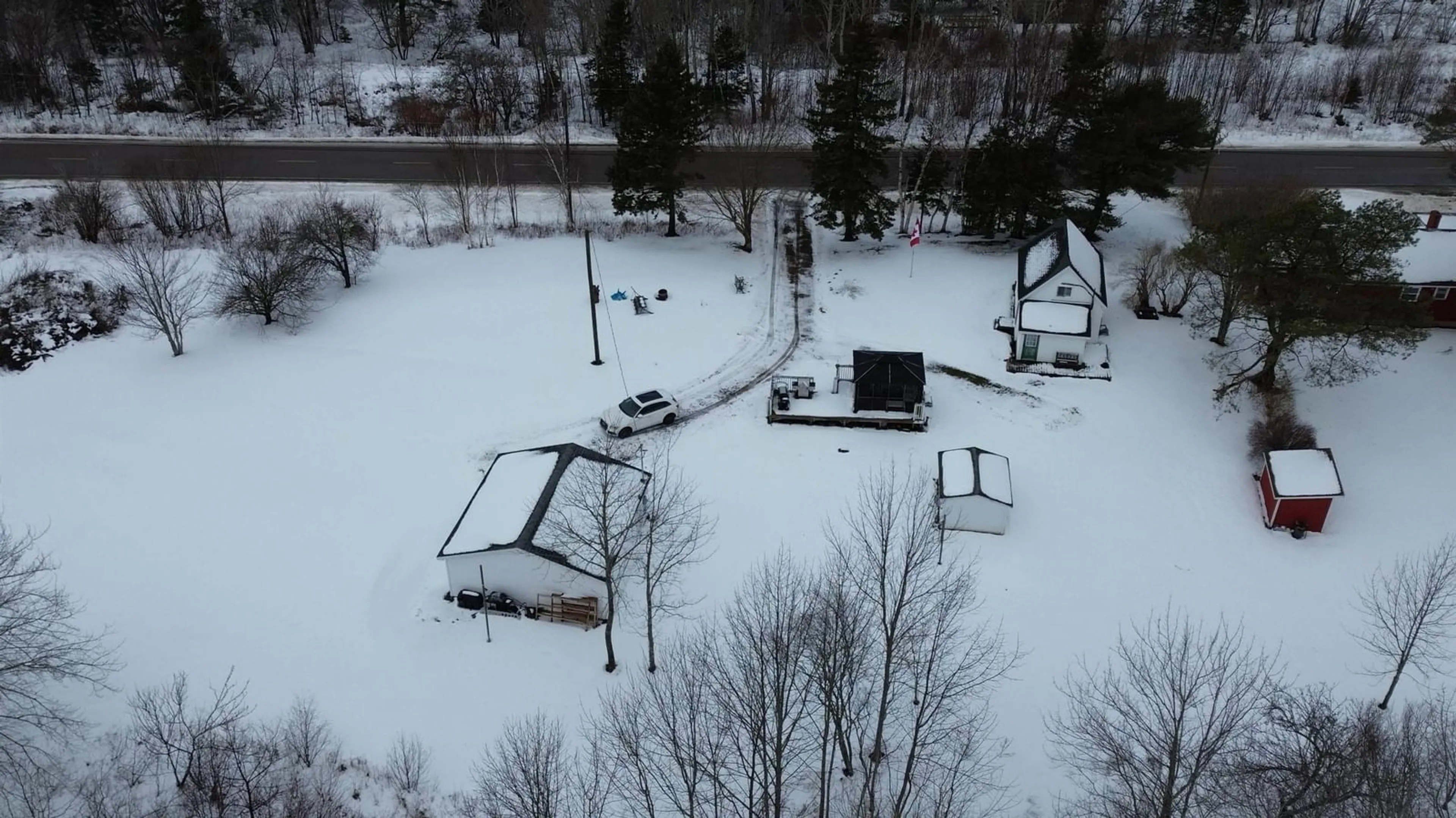 A pic from outside/outdoor area/front of a property/back of a property/a pic from drone, street for 7121 Highway 223, Big Beach Nova Scotia B1T 1M4