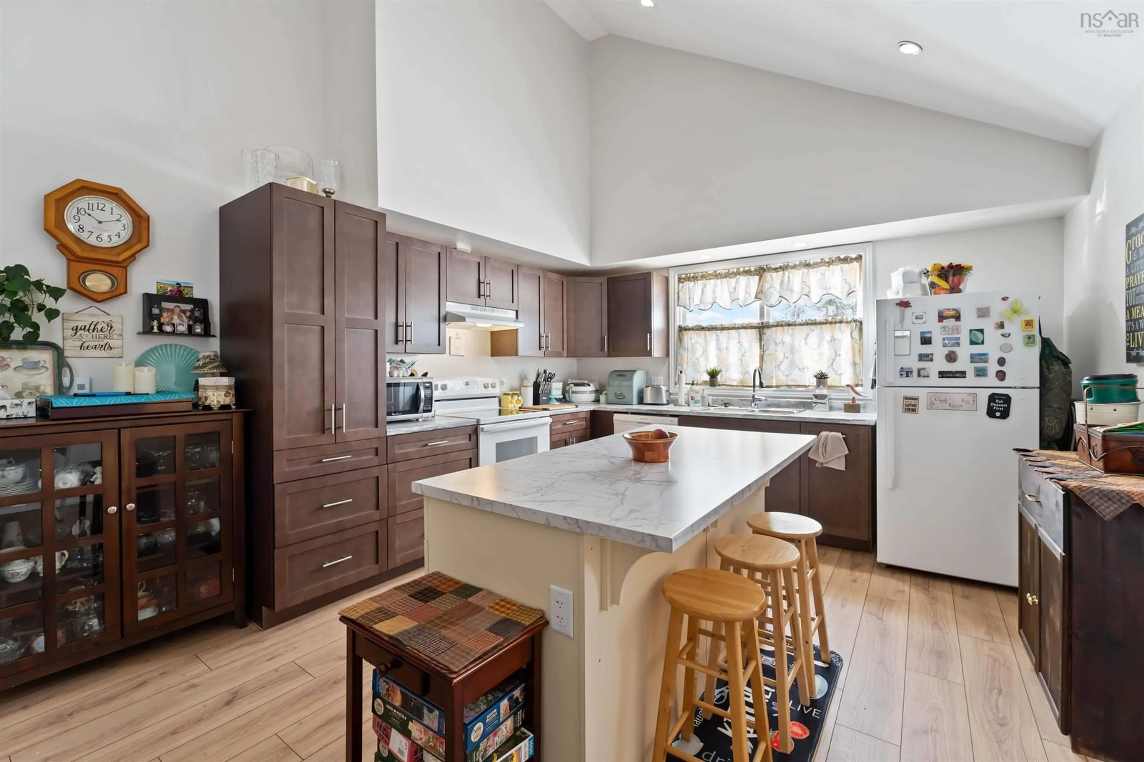 Open concept kitchen, ceramic/tile floor for 201 Flat Iron Rd, Conway Nova Scotia B0V 1A0