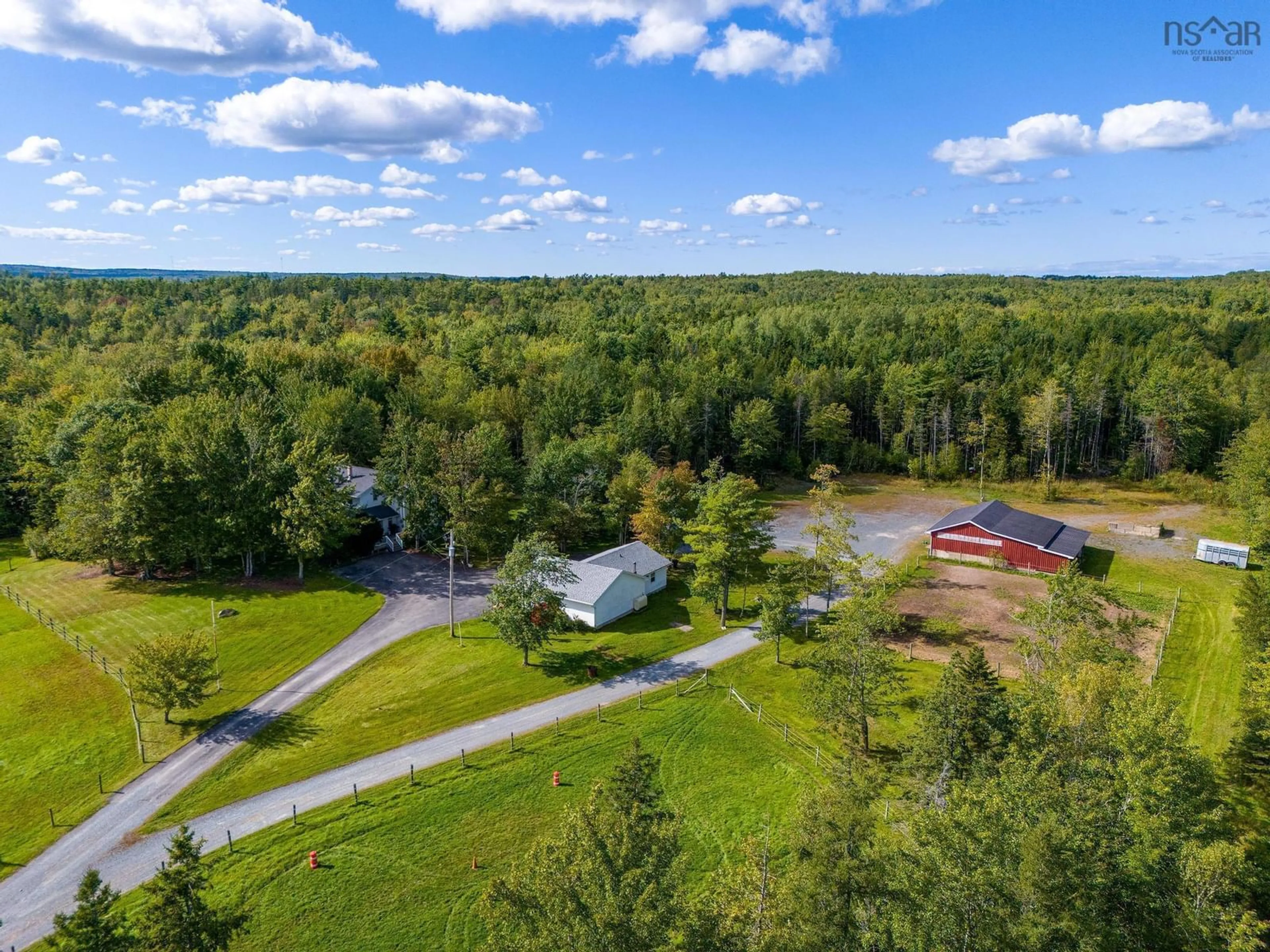 A pic from outside/outdoor area/front of a property/back of a property/a pic from drone, forest/trees view for 34 Horne Settlement Rd, Enfield Nova Scotia B2T 1A7