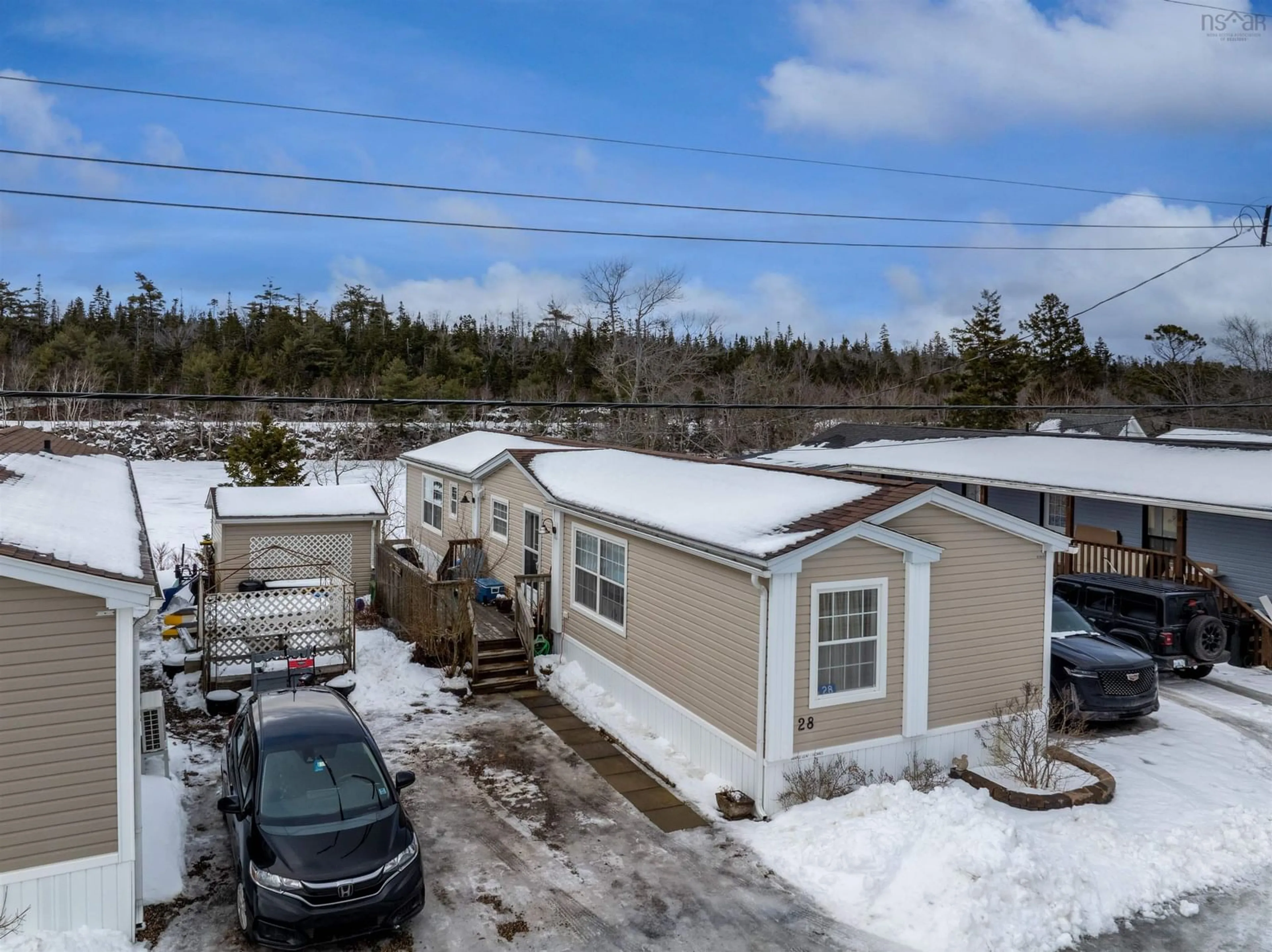 A pic from outside/outdoor area/front of a property/back of a property/a pic from drone, street for 28 Ben Johnson Lane, Timberlea Nova Scotia B3T 1K9