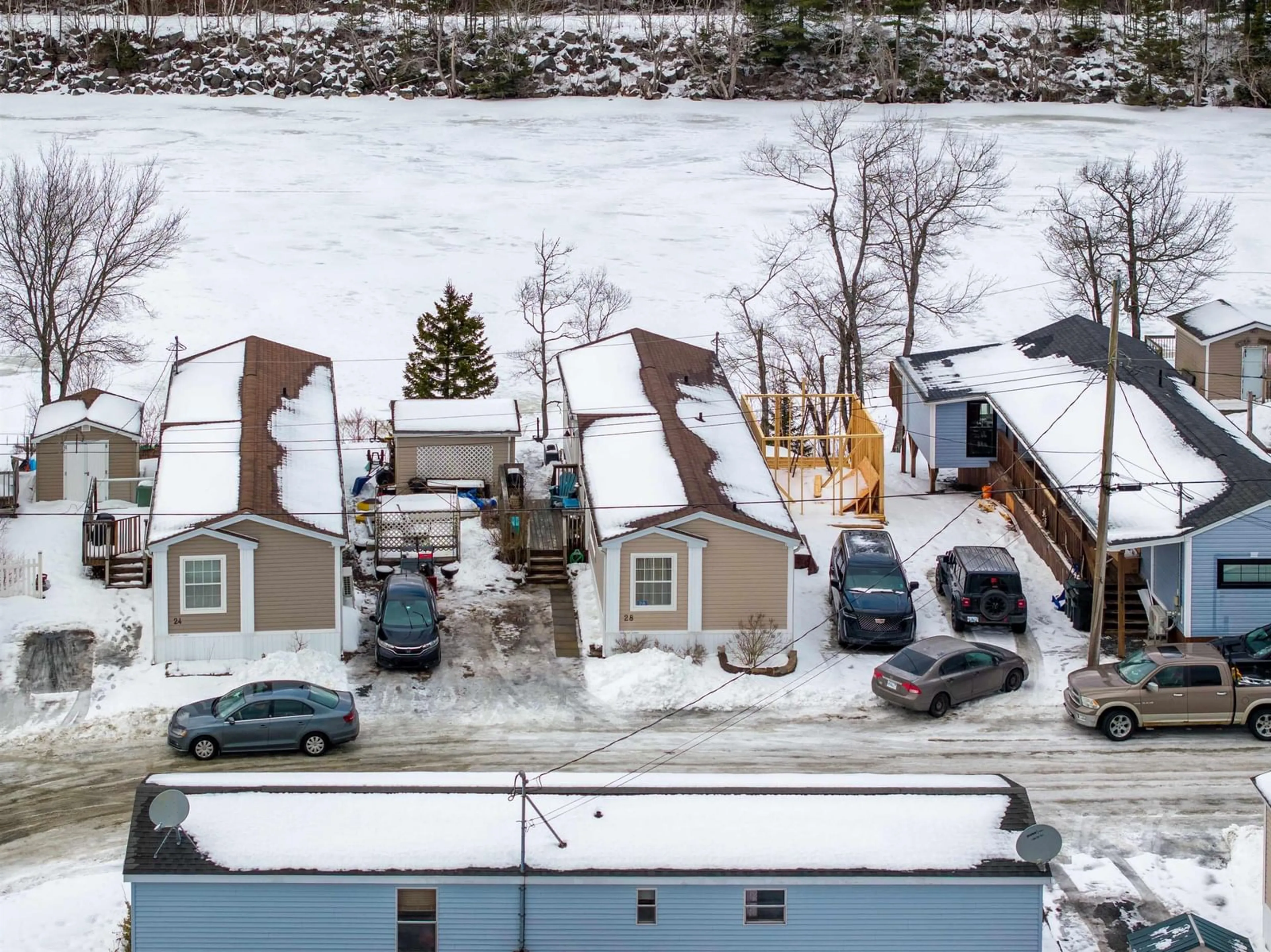 A pic from outside/outdoor area/front of a property/back of a property/a pic from drone, street for 28 Ben Johnson Lane, Timberlea Nova Scotia B3T 1K9