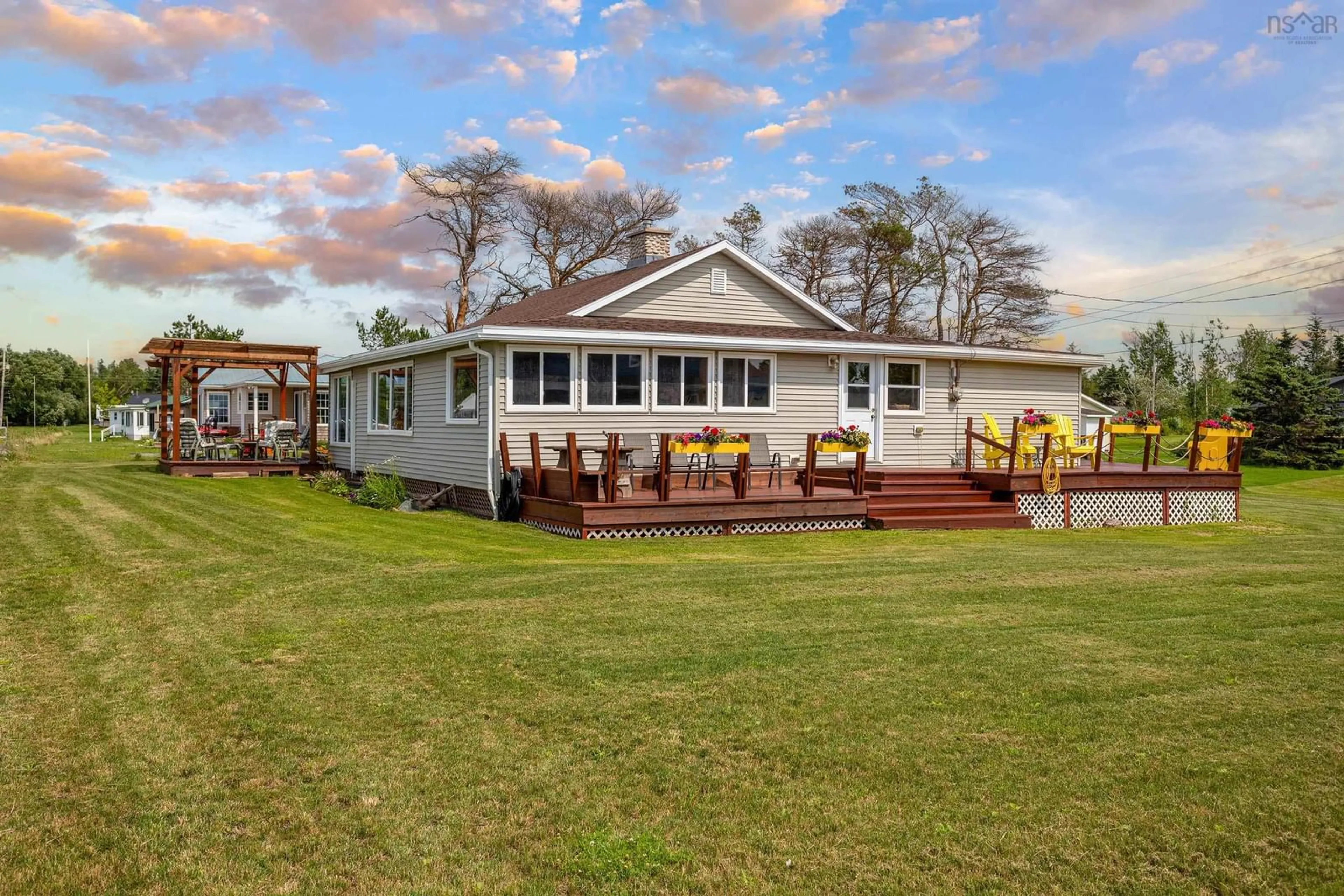 A pic from outside/outdoor area/front of a property/back of a property/a pic from drone, water/lake/river/ocean view for 10 Ceilidh Lane, Brule Nova Scotia B0K 1N0