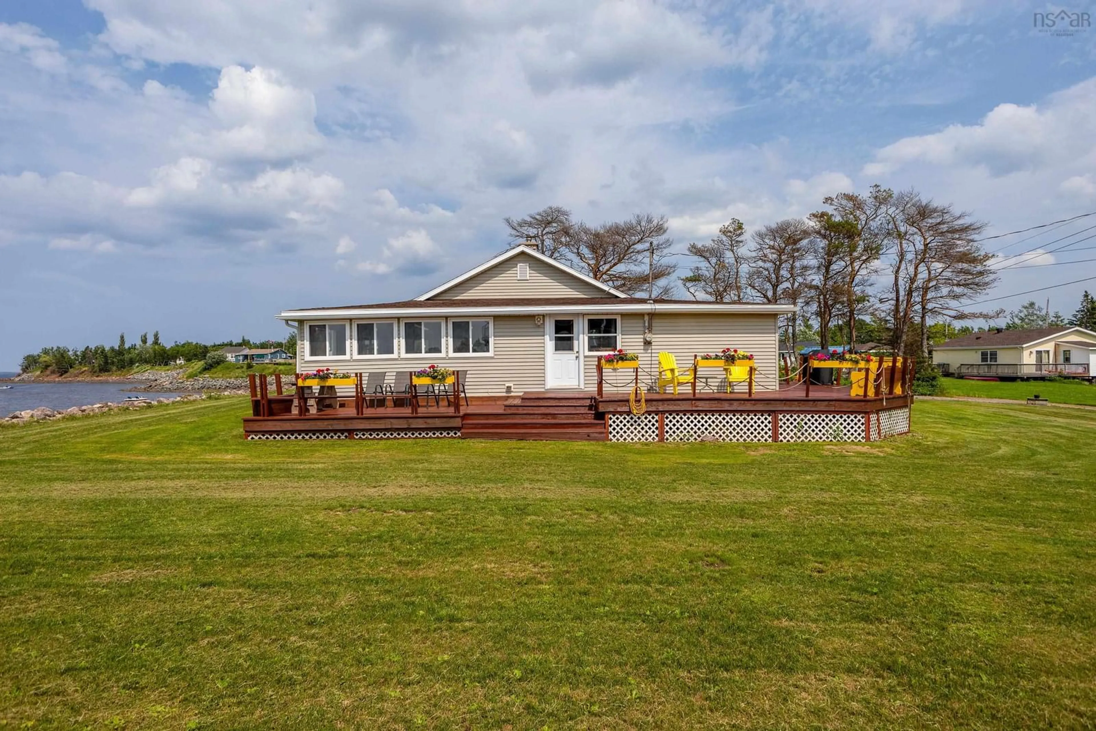 A pic from outside/outdoor area/front of a property/back of a property/a pic from drone, water/lake/river/ocean view for 10 Ceilidh Lane, Brule Nova Scotia B0K 1N0