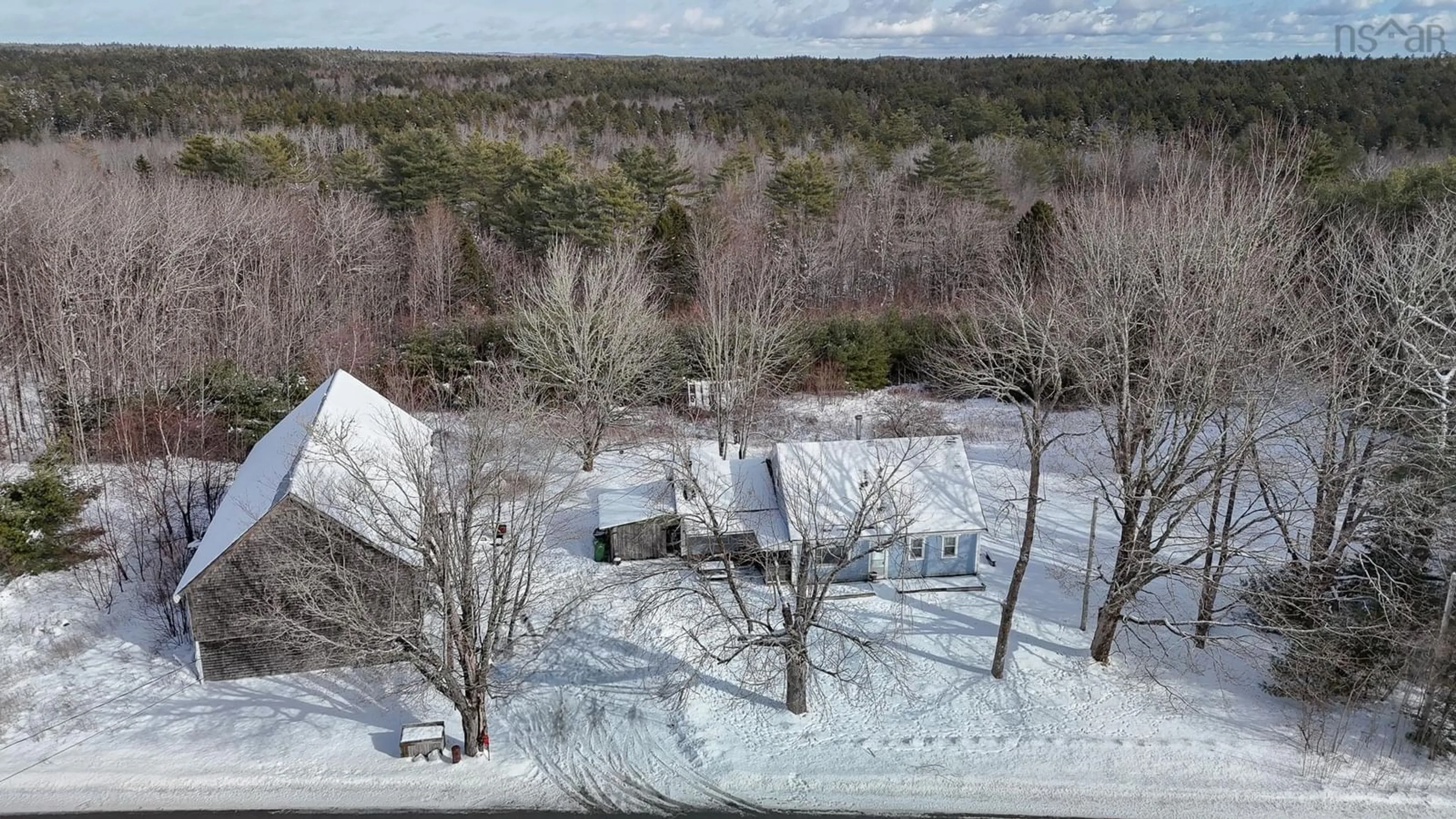 A pic from outside/outdoor area/front of a property/back of a property/a pic from drone, unknown for 1562 Cornwall Rd, Lower New Cornwall Nova Scotia B0J 2E0