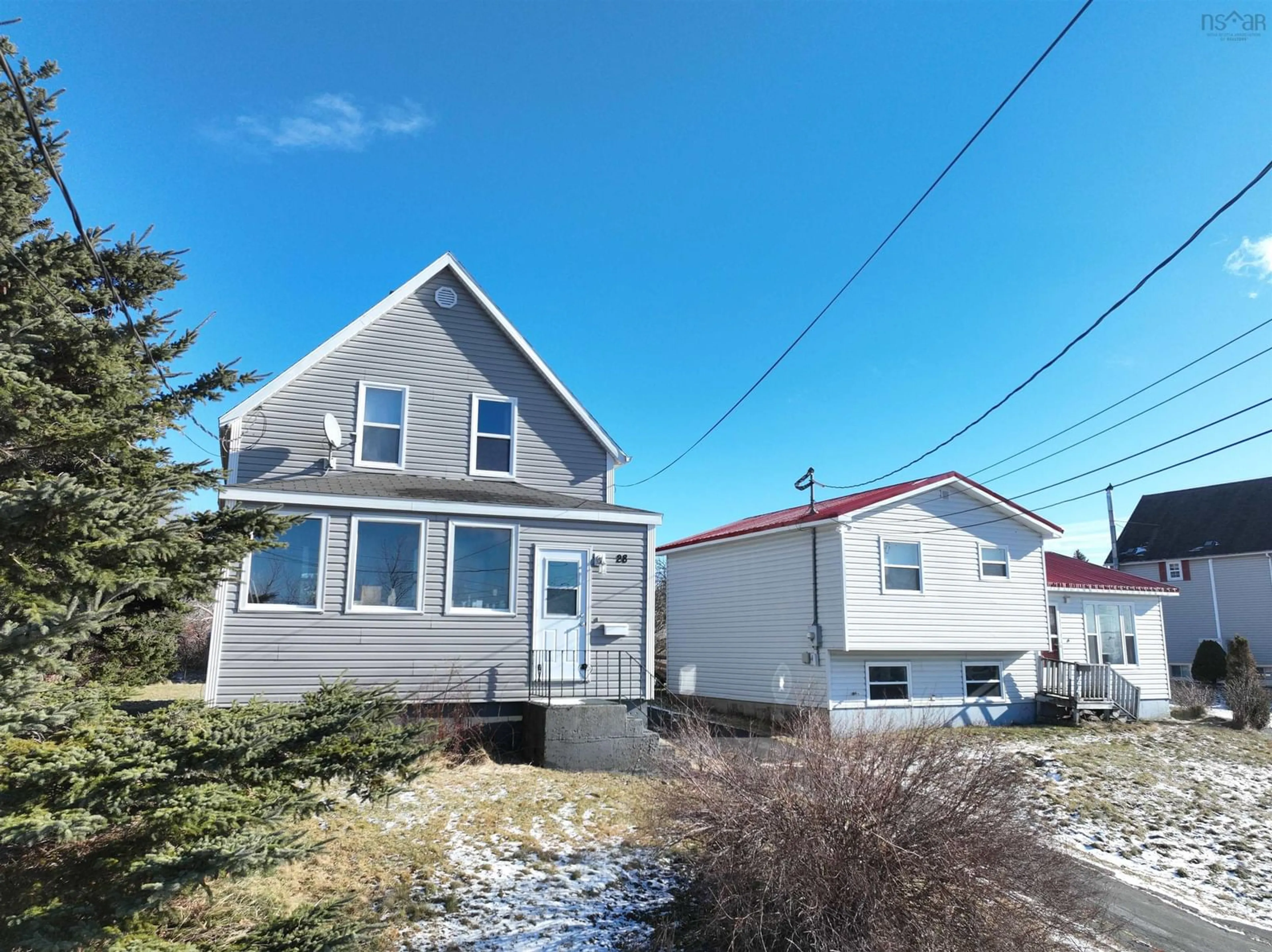 A pic from outside/outdoor area/front of a property/back of a property/a pic from drone, street for 28 Manse Pl, Sydney Nova Scotia B1N 3B7