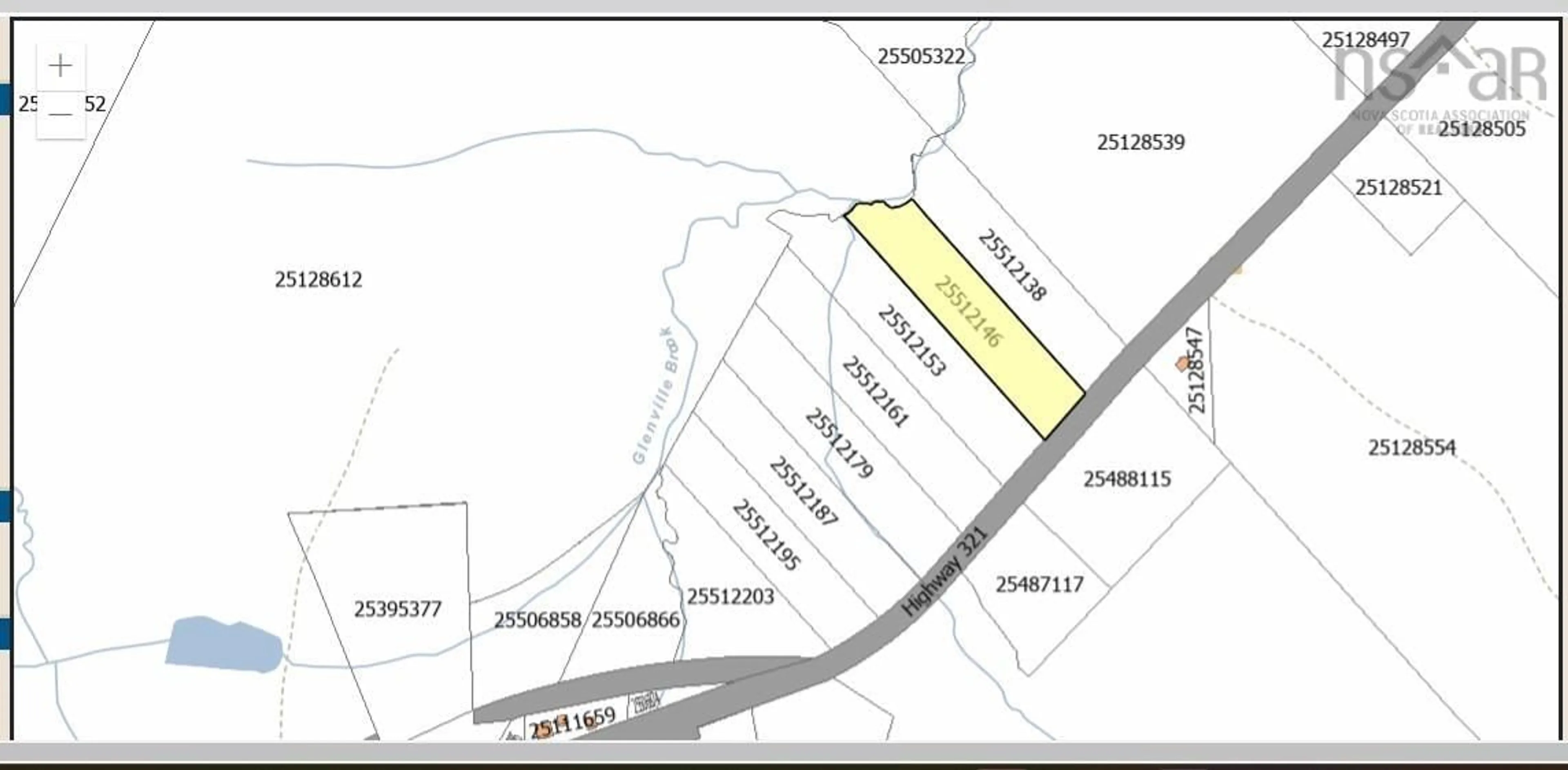 Picture of a map for Highway 321 #Lot 22-2, Valley Road Nova Scotia B0M 1V0