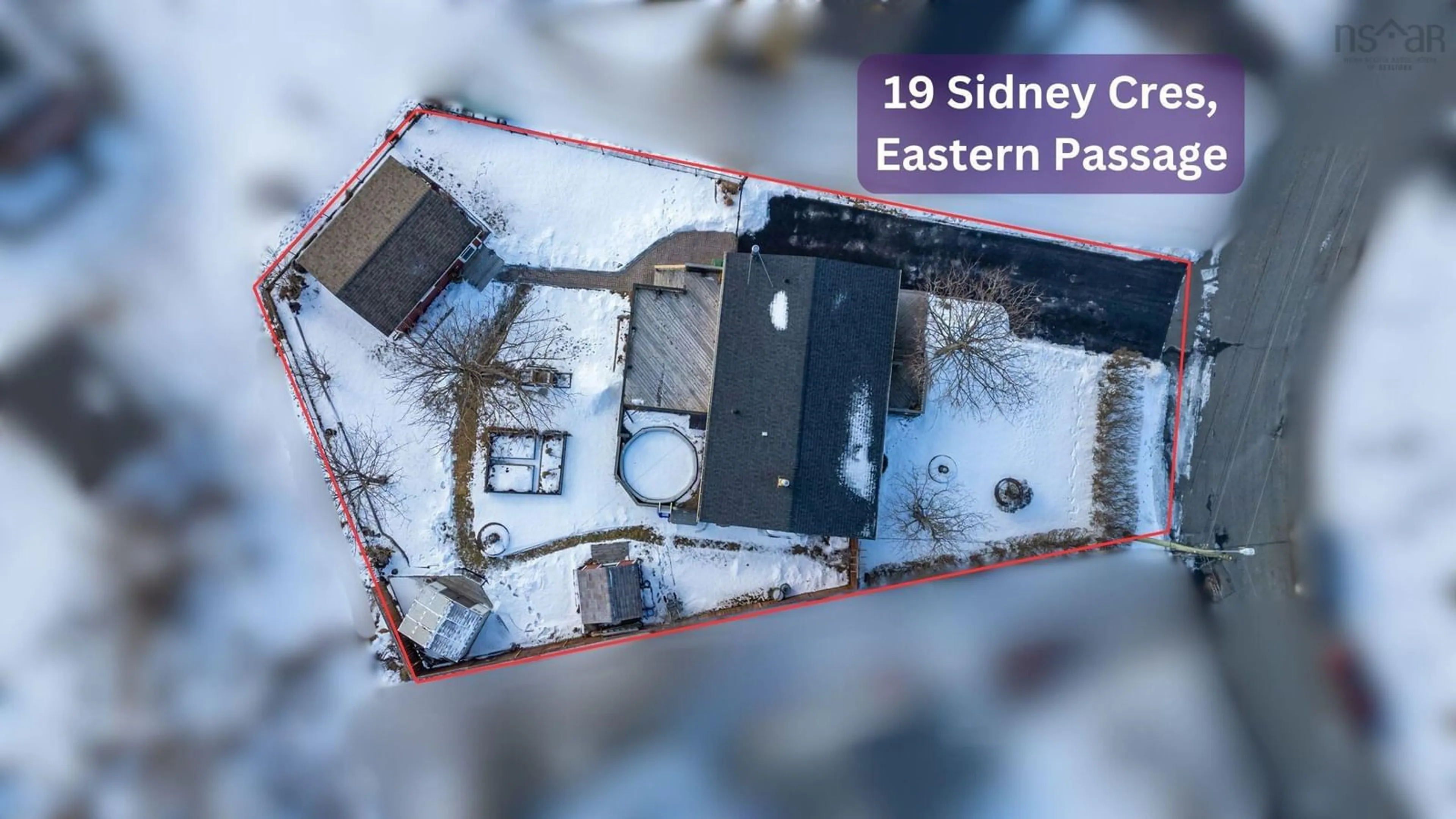 A pic from outside/outdoor area/front of a property/back of a property/a pic from drone, street for 19 Sidney Cres, Eastern Passage Nova Scotia B3G 1H8