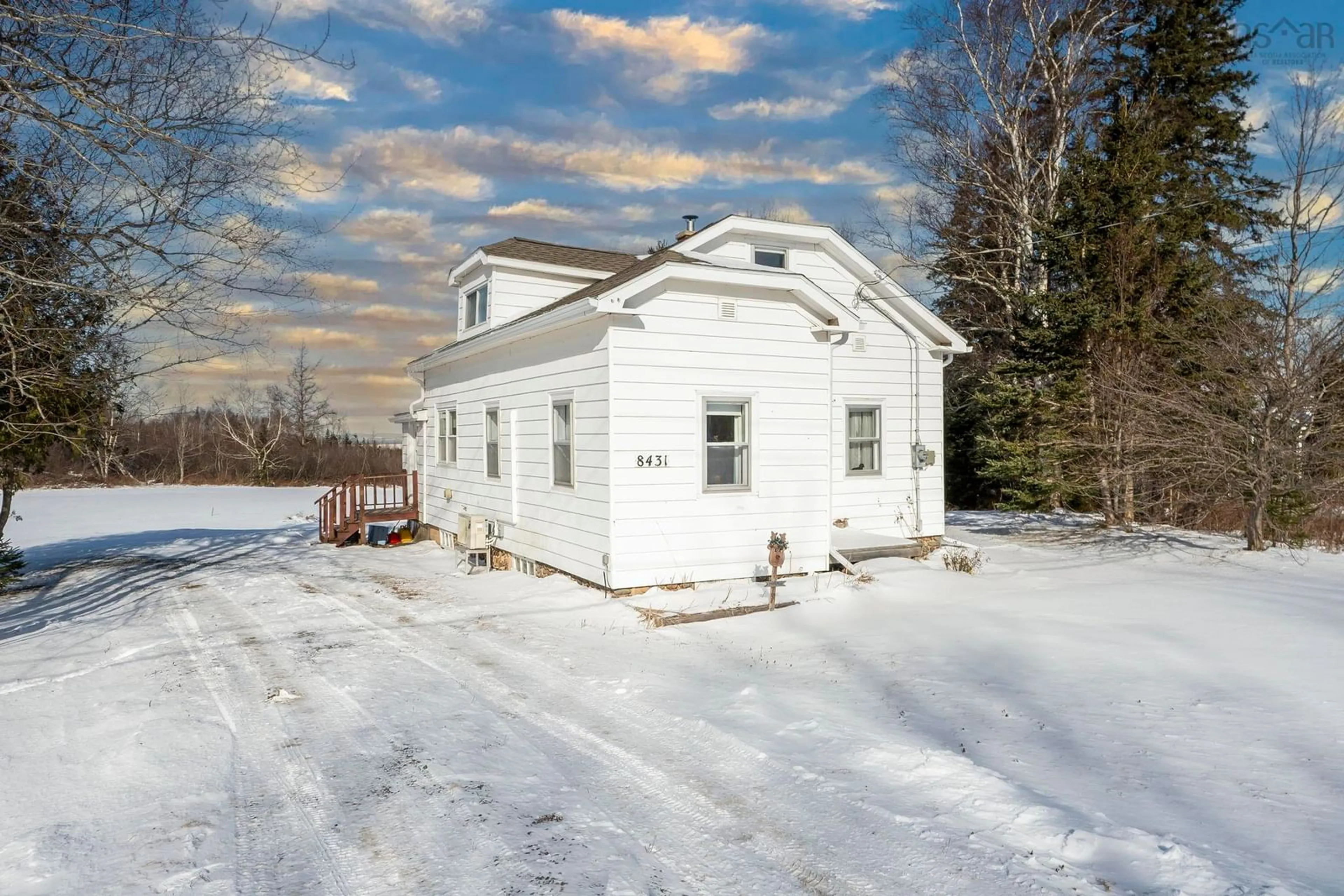 A pic from outside/outdoor area/front of a property/back of a property/a pic from drone, building for 8431 Highway 215, Cambridge Nova Scotia B0N 2R0