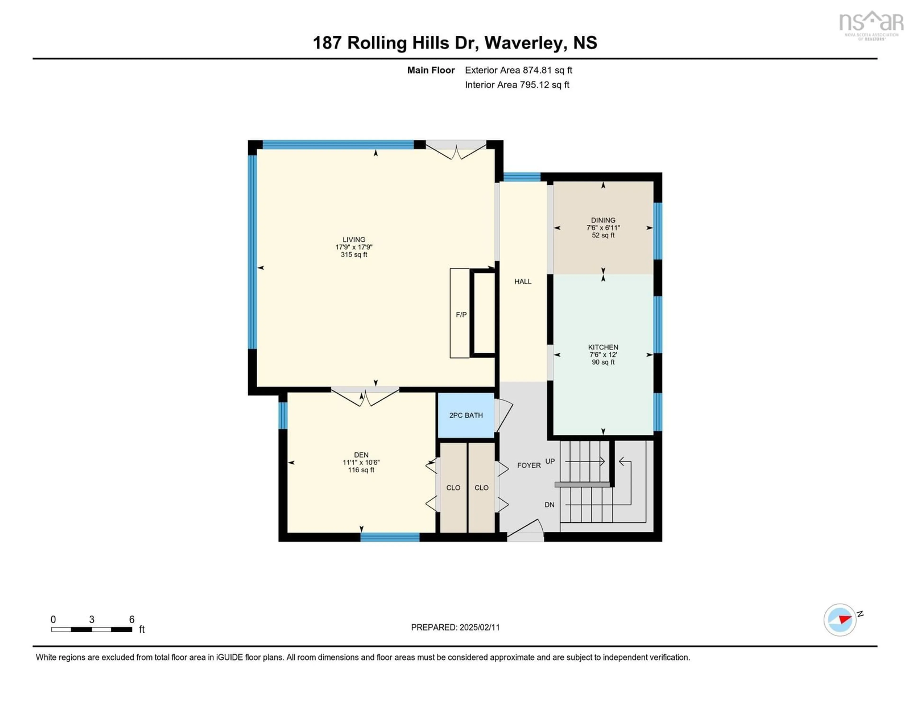 Floor plan for 187 Rolling Hills Dr, Waverley Nova Scotia B2R 1B7