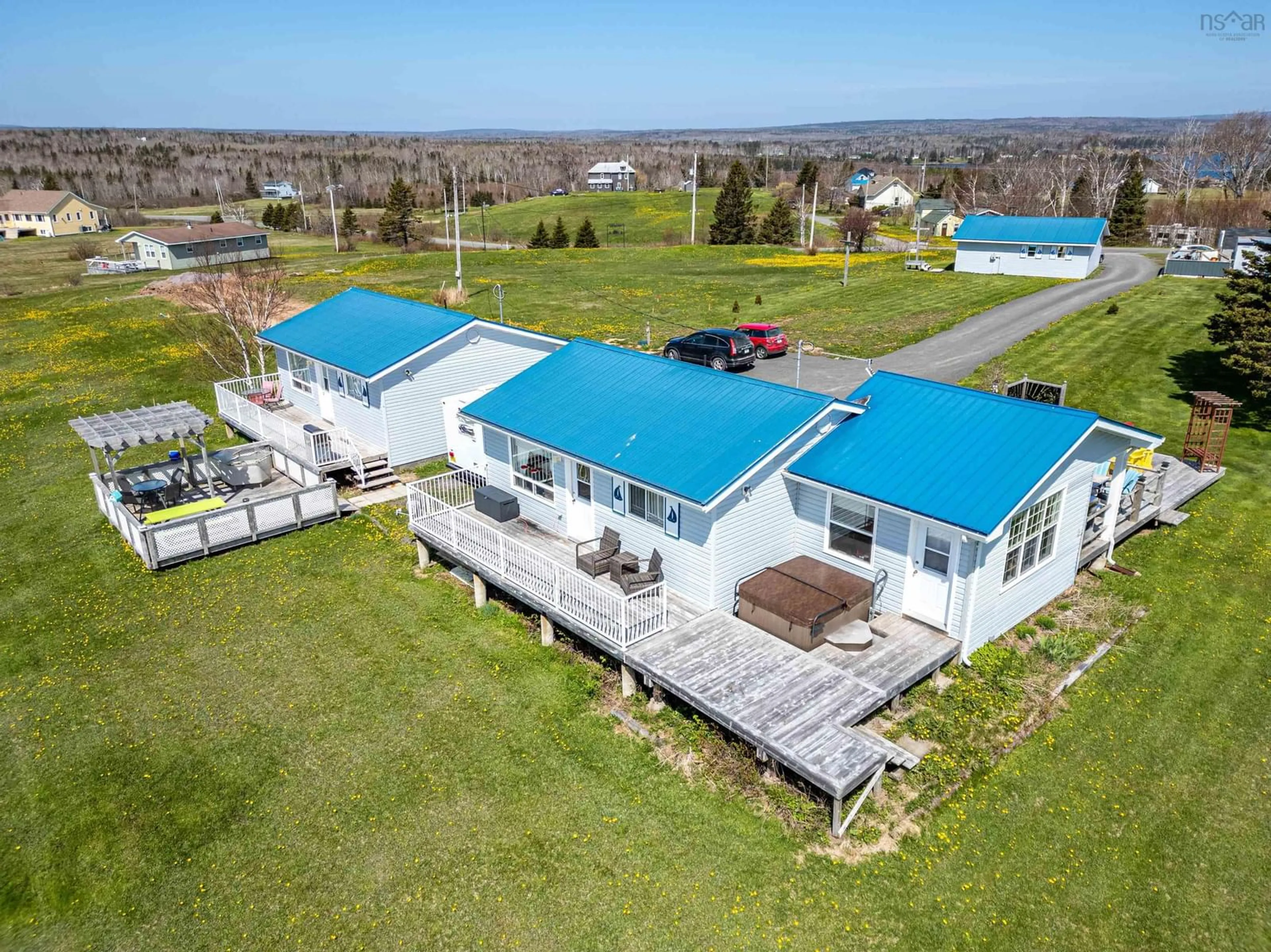 A pic from outside/outdoor area/front of a property/back of a property/a pic from drone, building for 284 Cribbon's Point Rd., Morristown Nova Scotia B2G 2L2