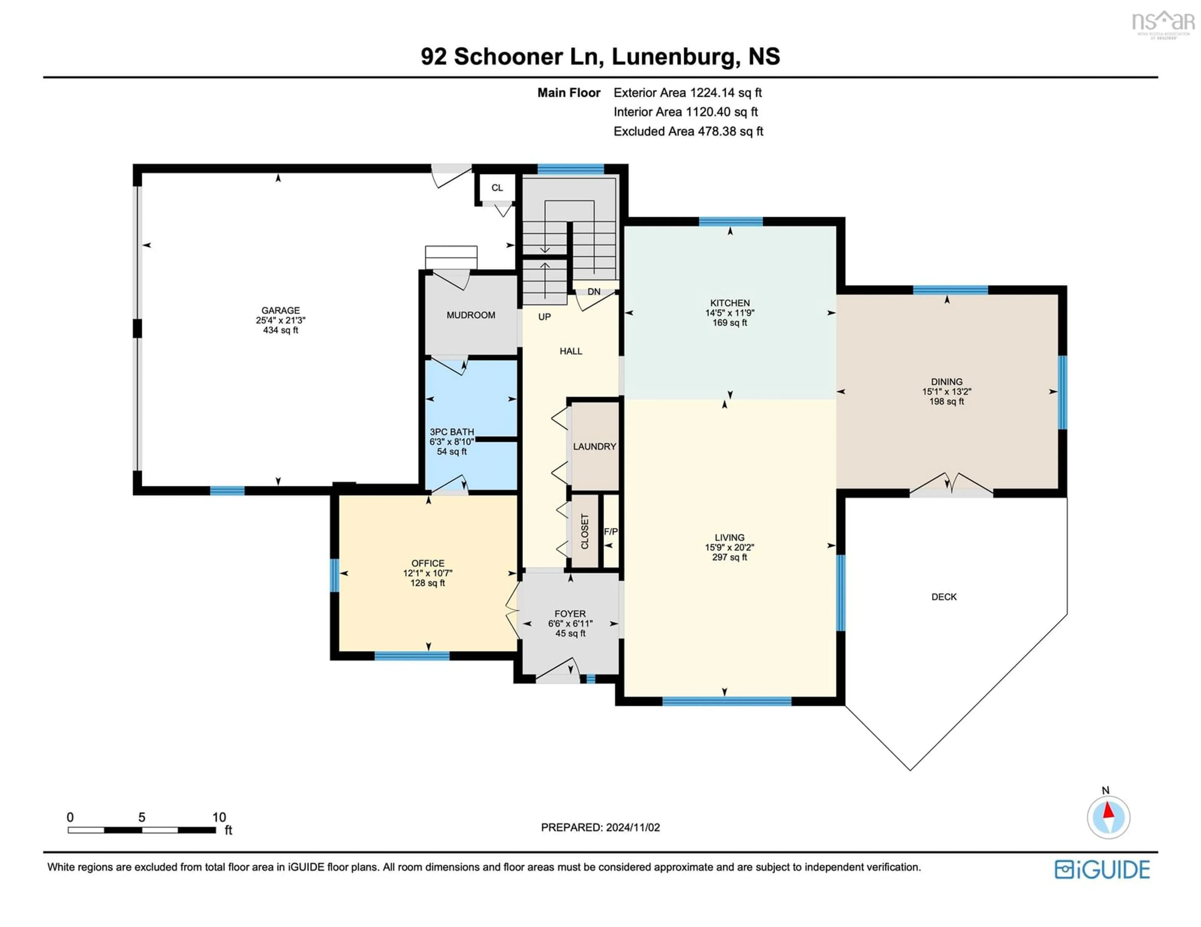 Floor plan for 92 Schooner Lane, Garden Lots Nova Scotia B0J 2C0