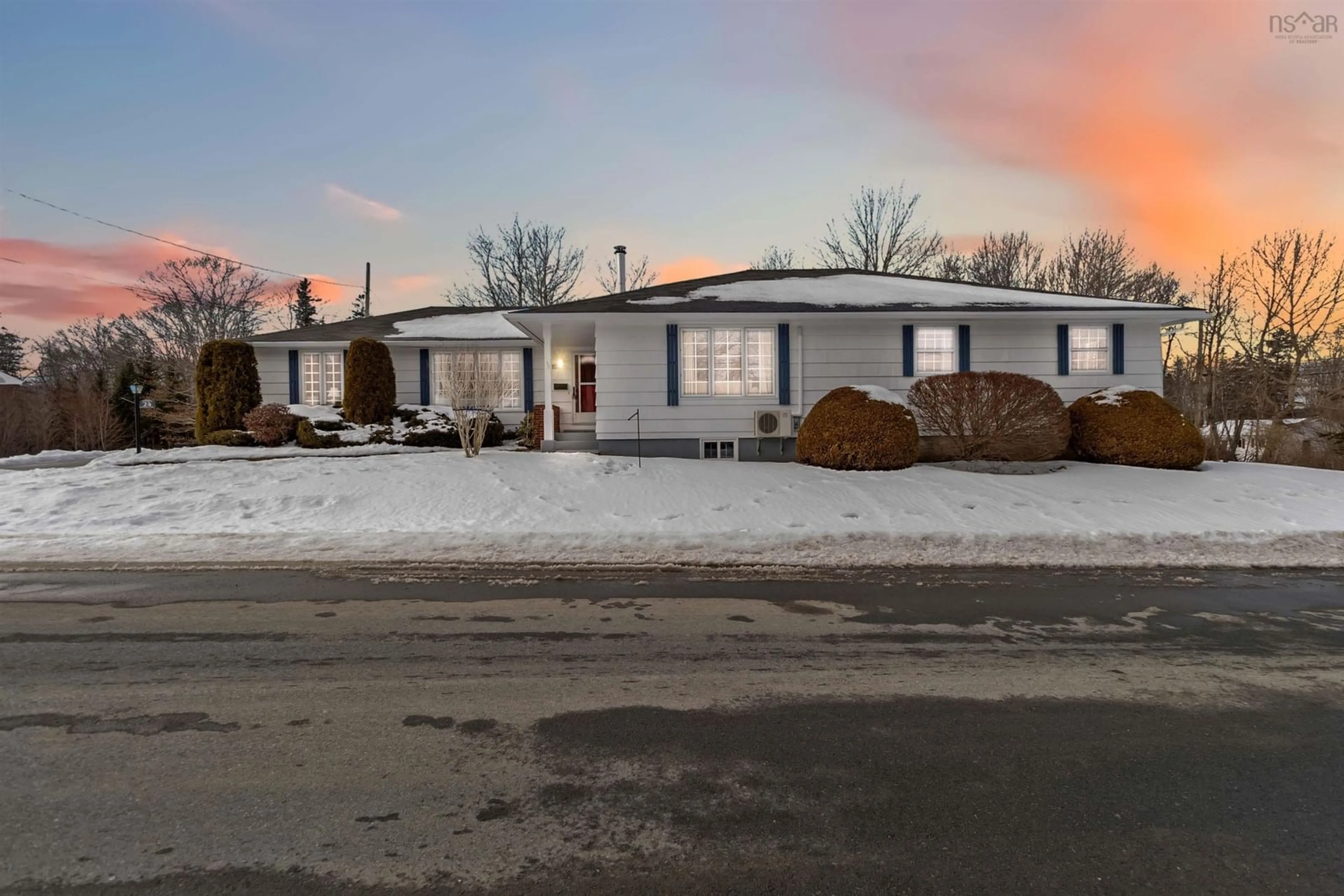 A pic from outside/outdoor area/front of a property/back of a property/a pic from drone, street for 24 Pleasant Ave, Mount Pleasant Nova Scotia B0T 1K0