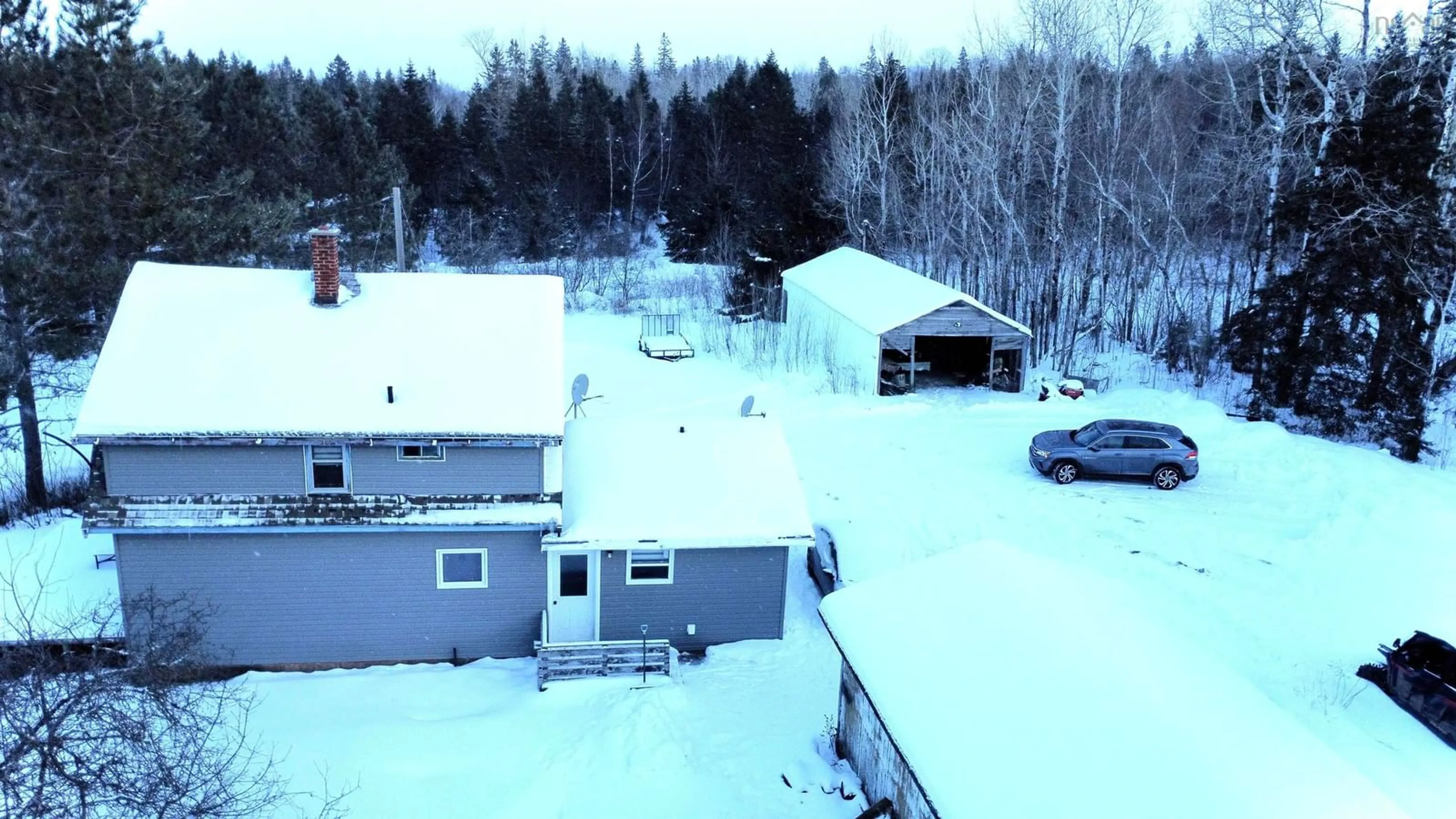 A pic from outside/outdoor area/front of a property/back of a property/a pic from drone, building for 8440 Hwy#204 Hwy, Birchwood Nova Scotia B0M 1P0